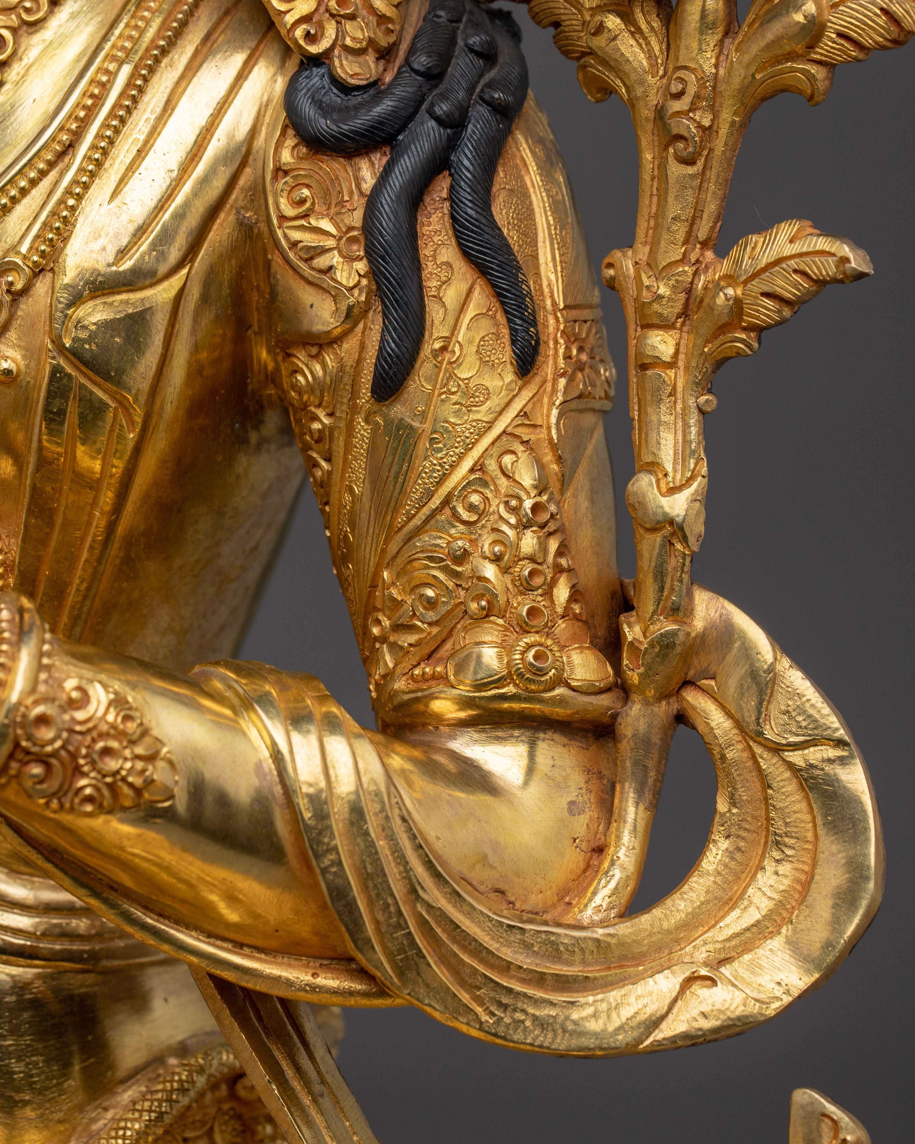 Tibetan Wisdom Bodhisattva Manjushri Figurine | Himalayan Buddhism Art