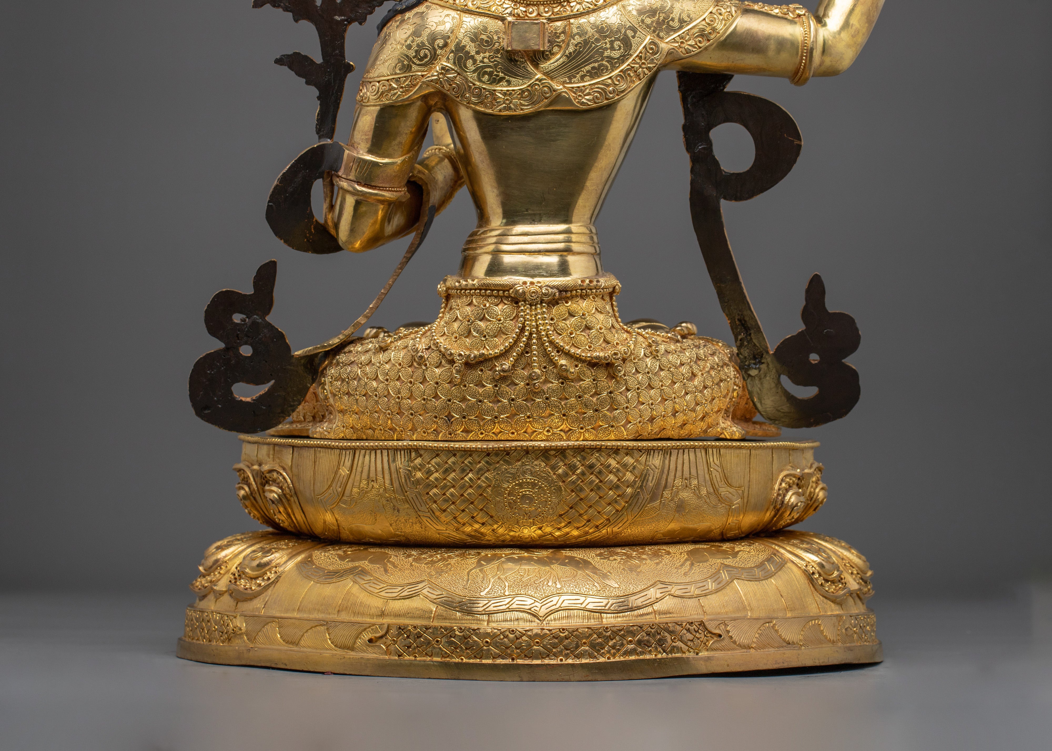 Tibetan Wisdom Bodhisattva Manjushri Figurine | Himalayan Buddhism Art