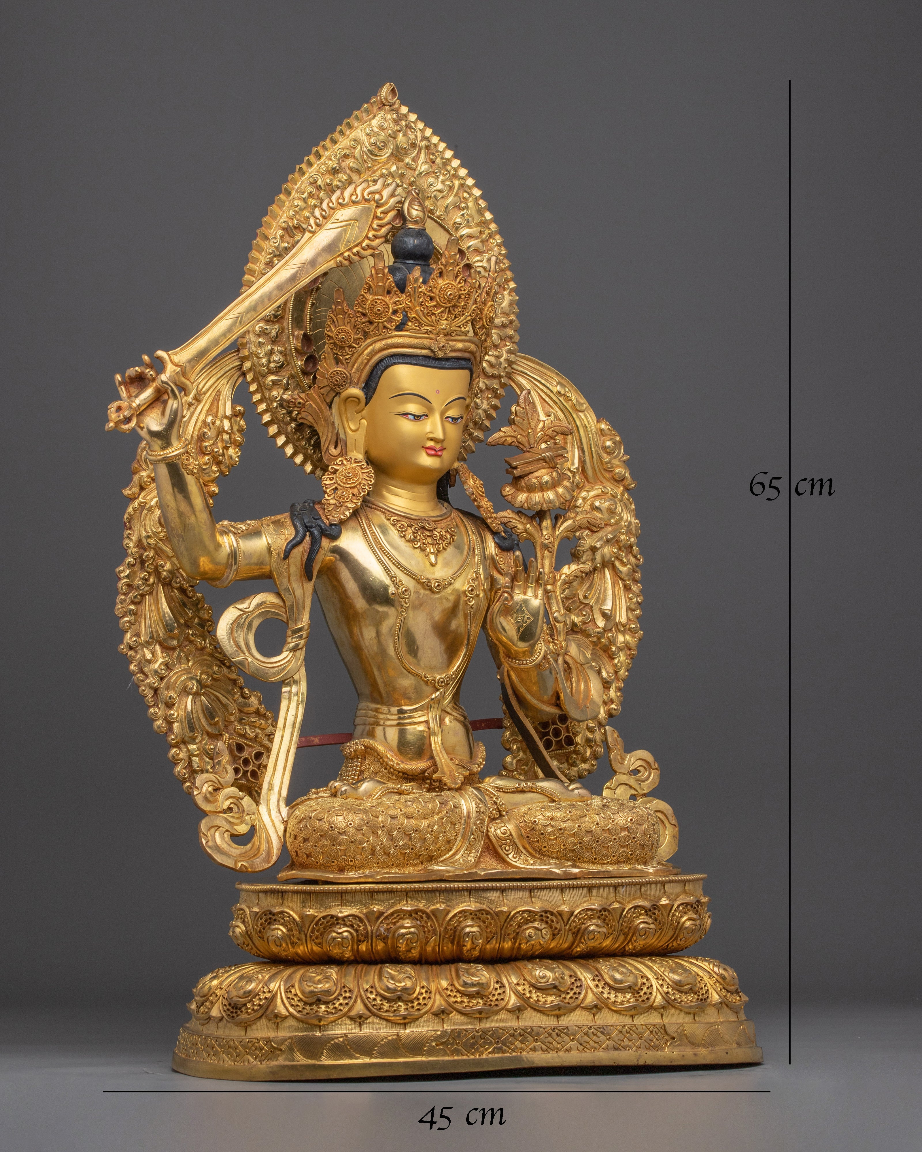 Tibetan Wisdom Bodhisattva Manjushri Figurine