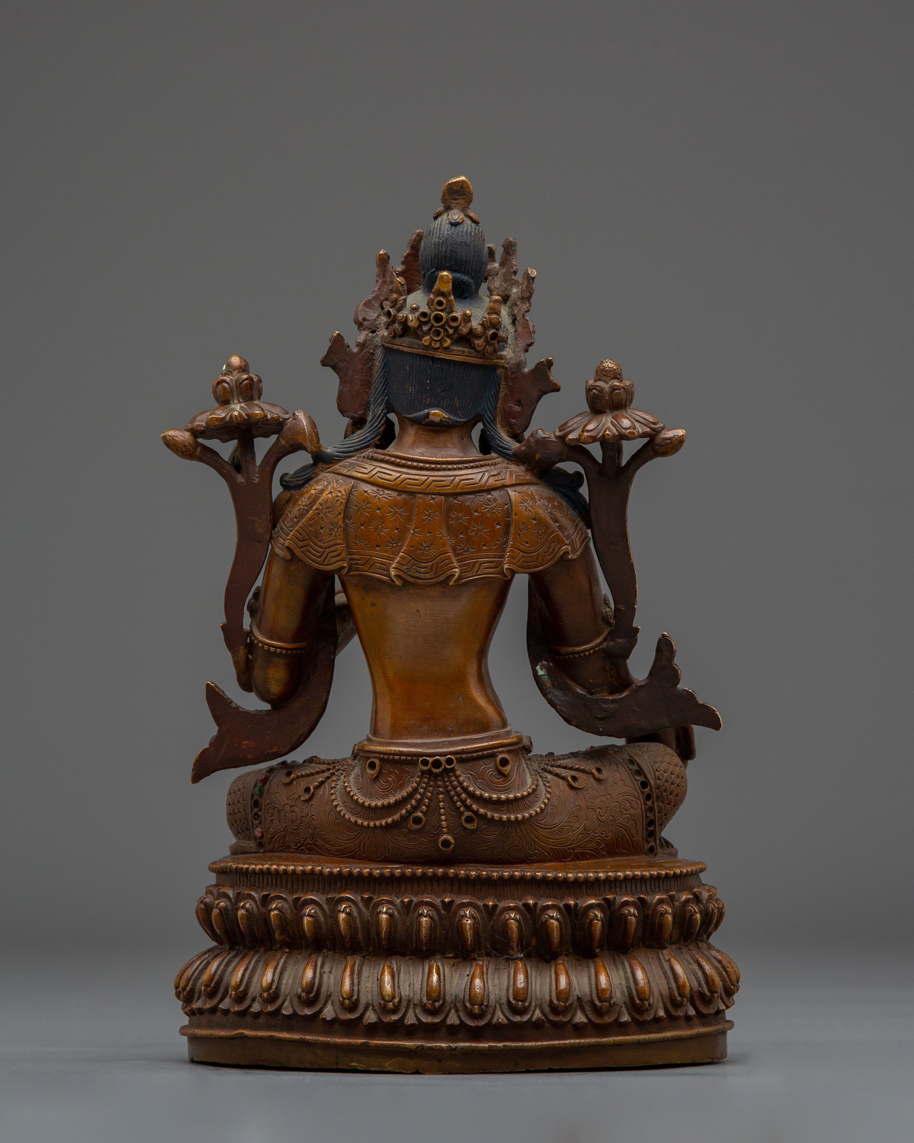 Buddhist Art of Green Tara | Bodhisattva of Compassion