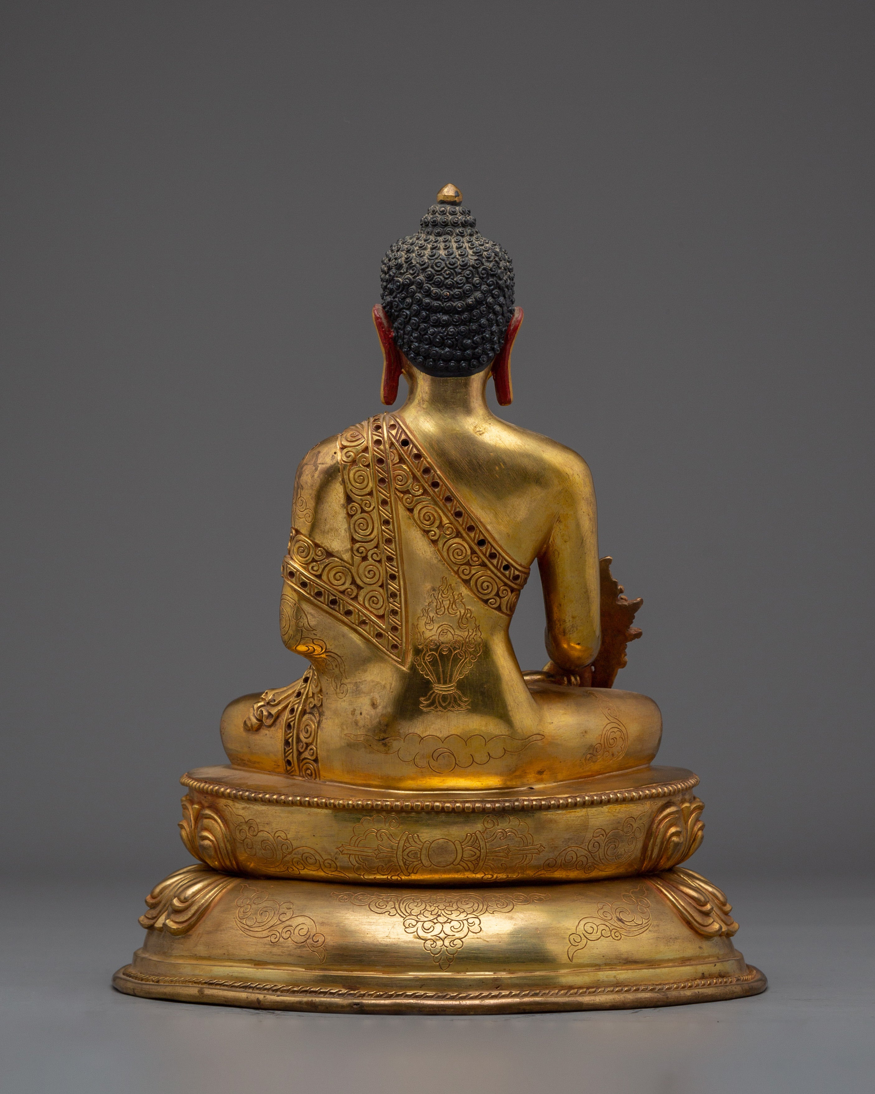 Buddhist healing Icon Medicine Buddha | Golden Spiritual Artwork