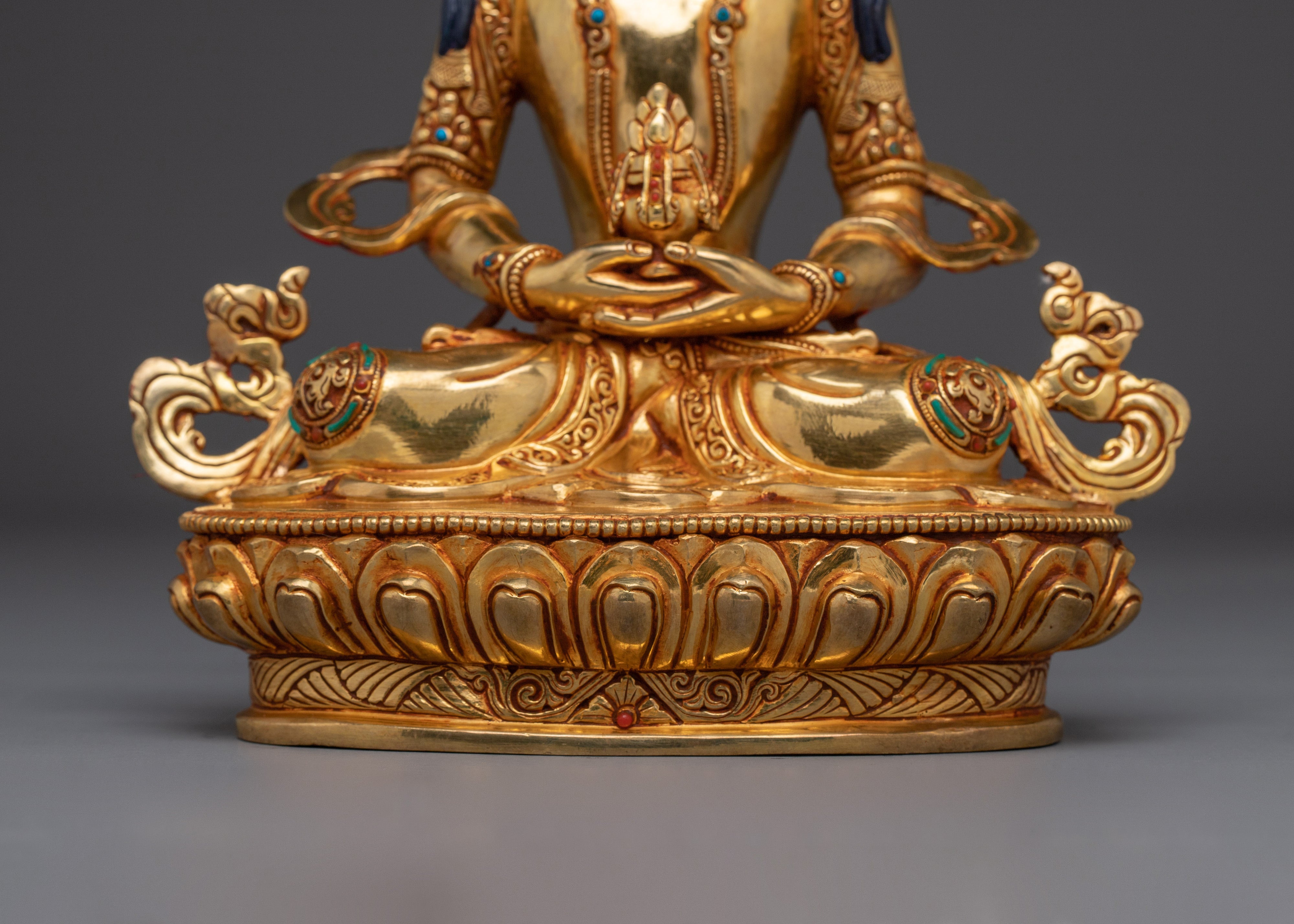 Peaceful Amitayus Handmade Statue | Buddhist Spiritual Artwork