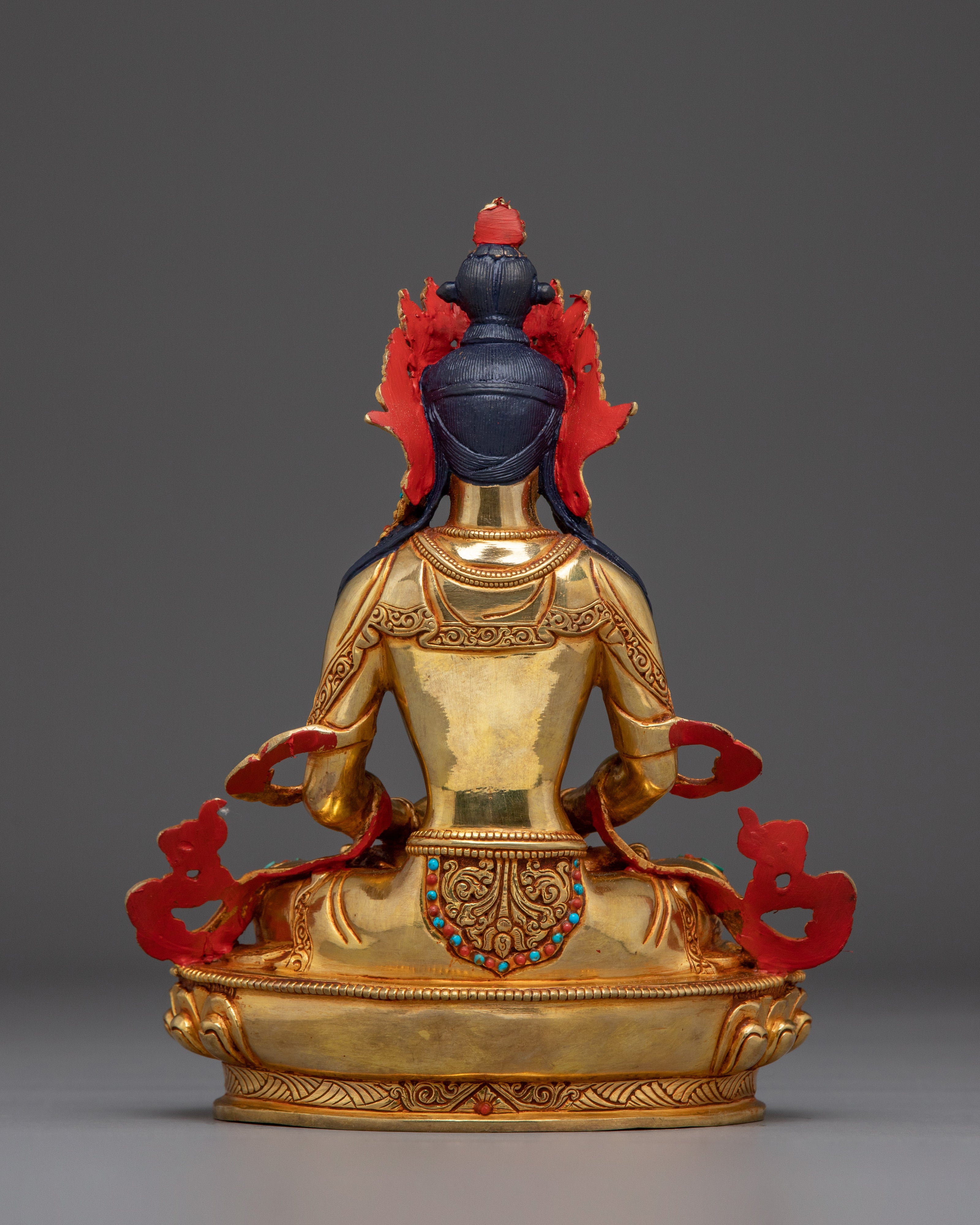 Peaceful Amitayus Handmade Statue | Buddhist Spiritual Artwork