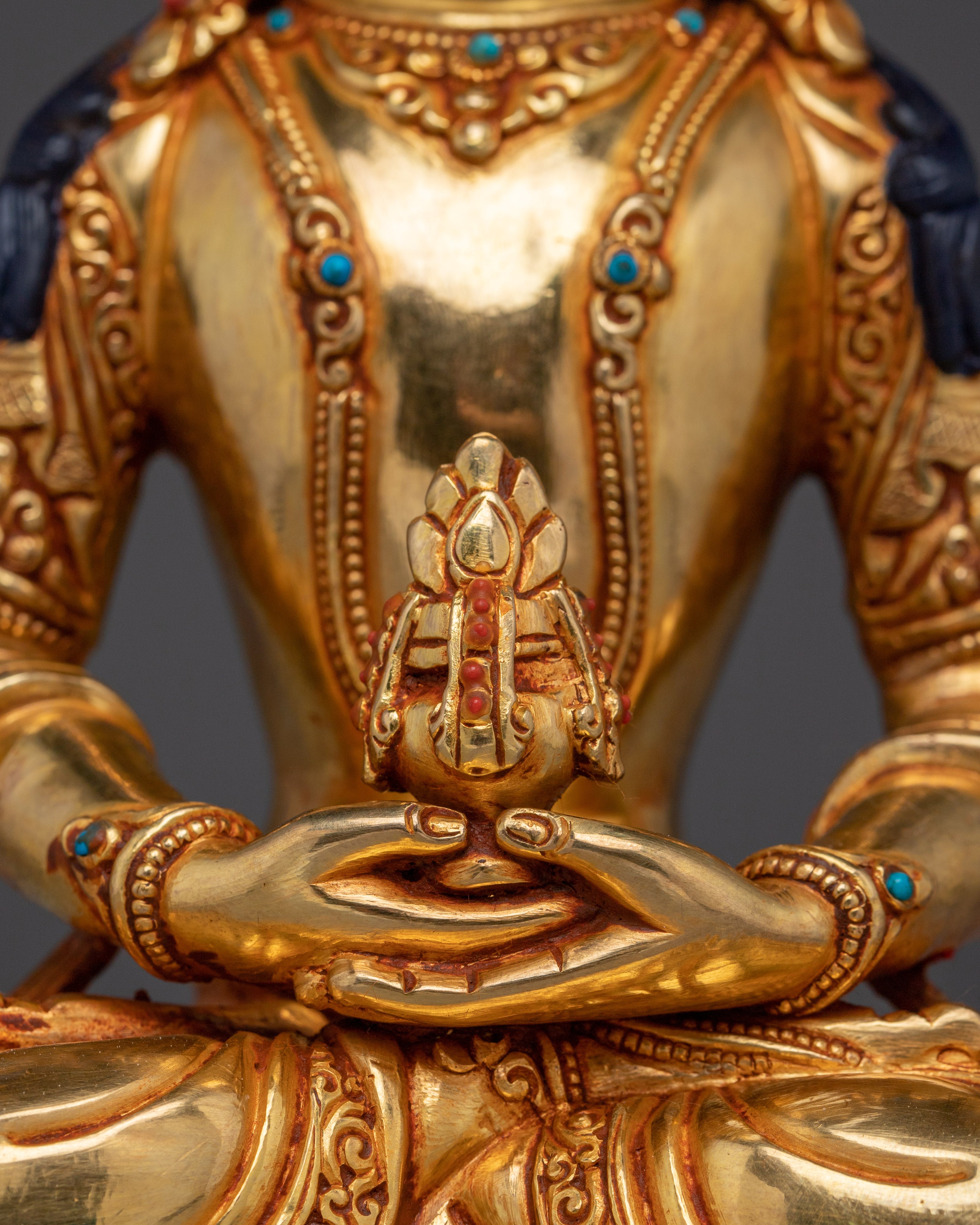 Peaceful Amitayus Handmade Statue | Buddhist Spiritual Artwork