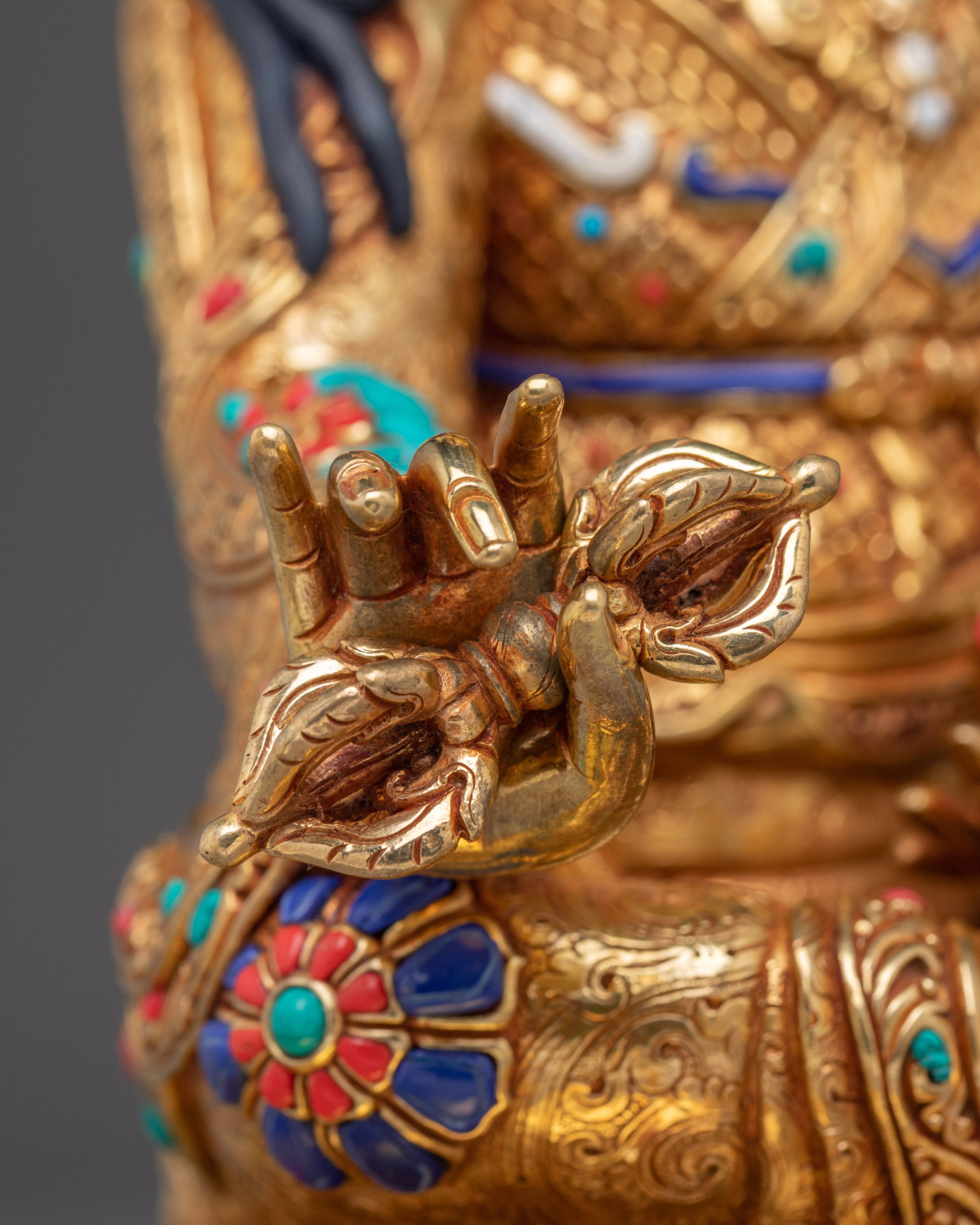 Handmade Himalayan Padmasambhava Sculpture | Tantric Master