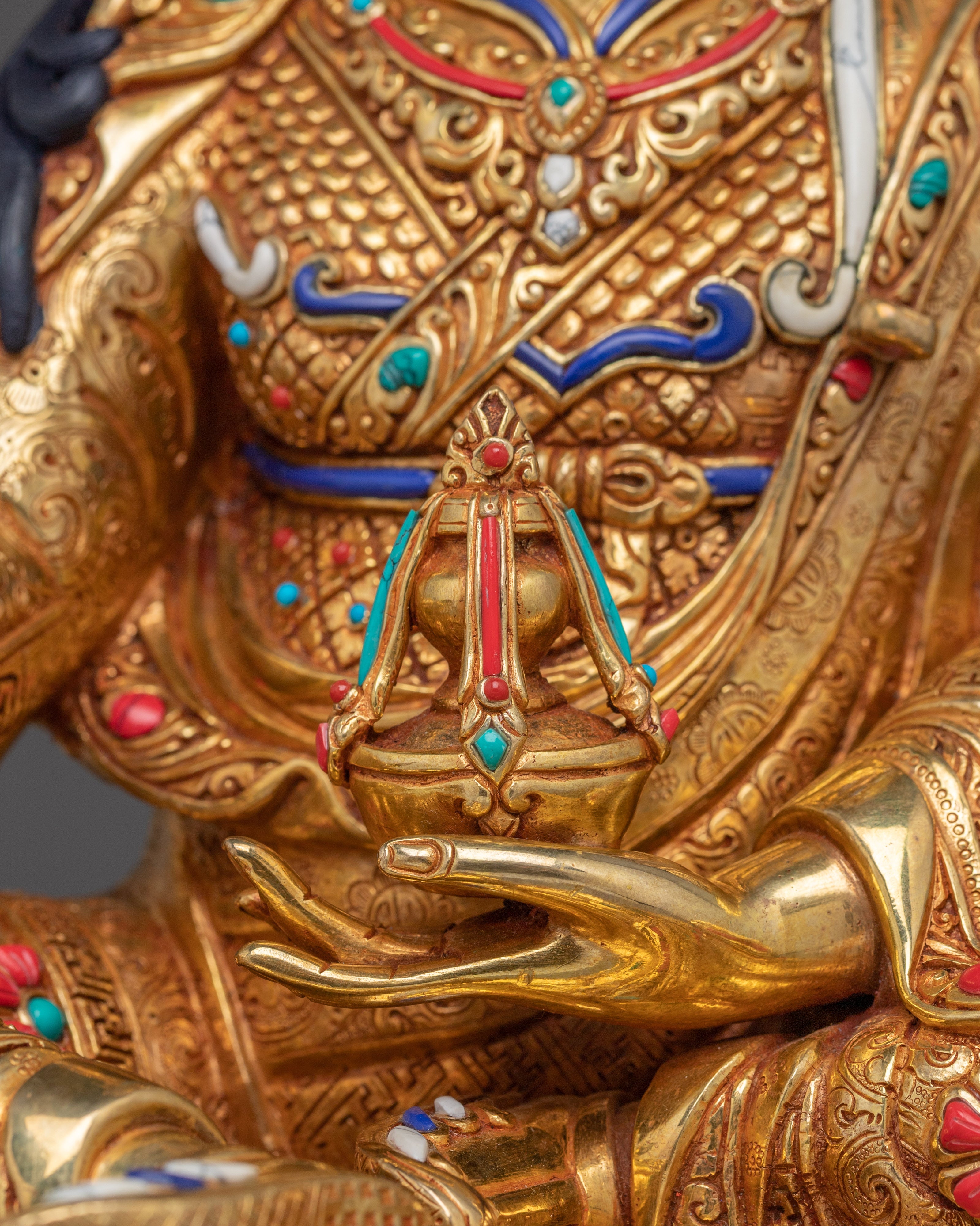 Handmade Himalayan Padmasambhava Sculpture | Tantric Master