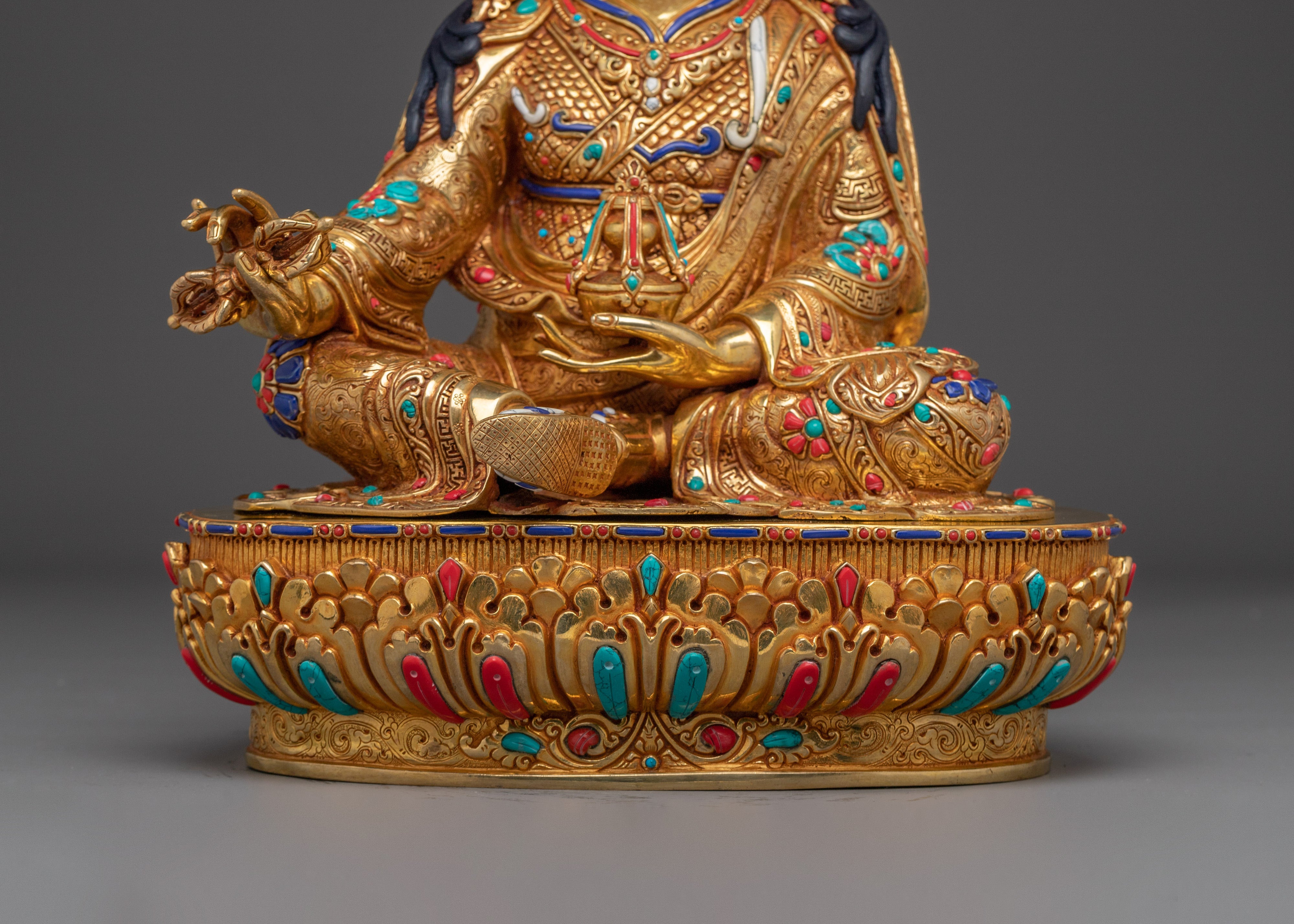 Handmade Himalayan Padmasambhava Sculpture | Tantric Master