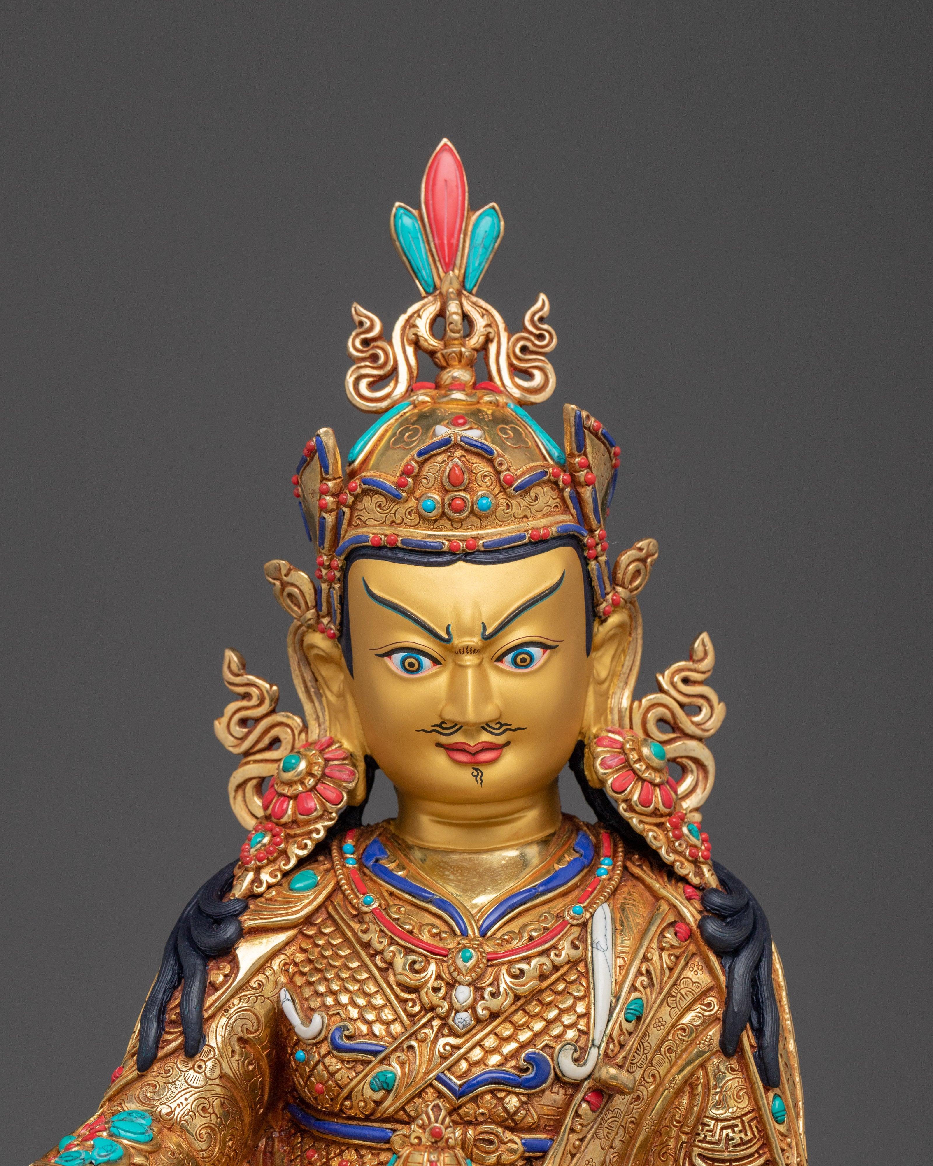 Handmade Himalayan Padmasambhava Sculpture | Tantric Master