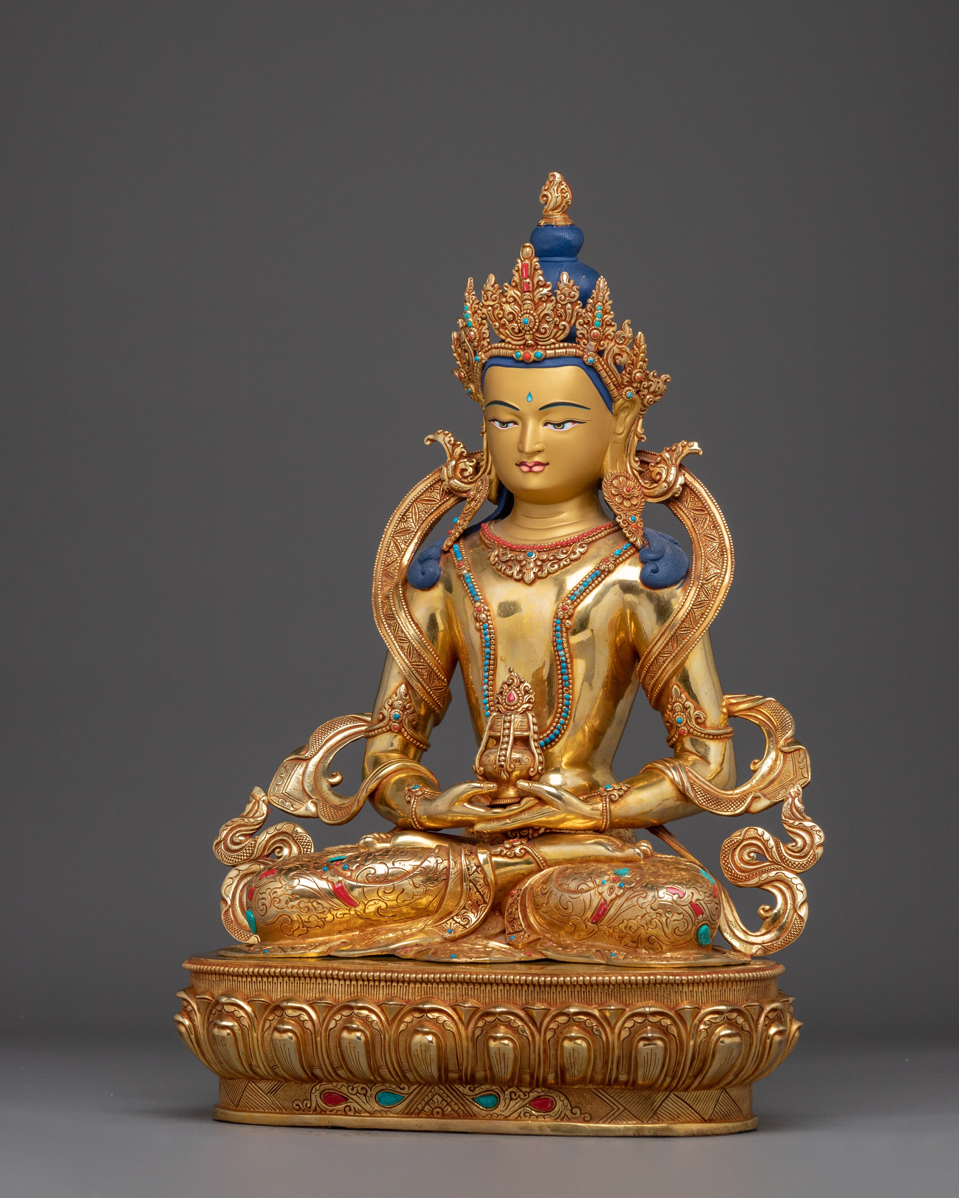 Himalayan Amitayus Handmade Statue | Long-life Deity