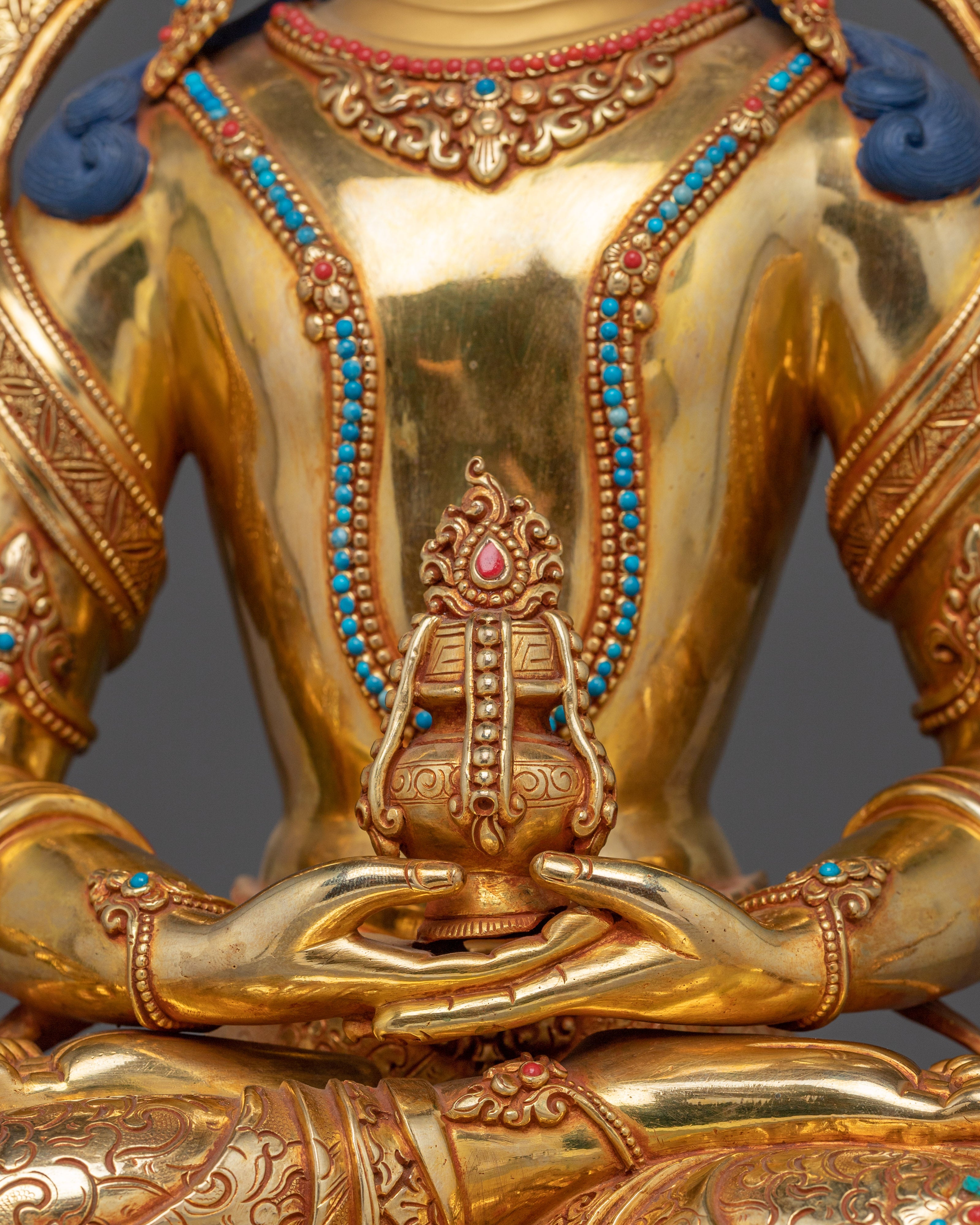 Himalayan Amitayus Handmade Statue | Long-life Deity