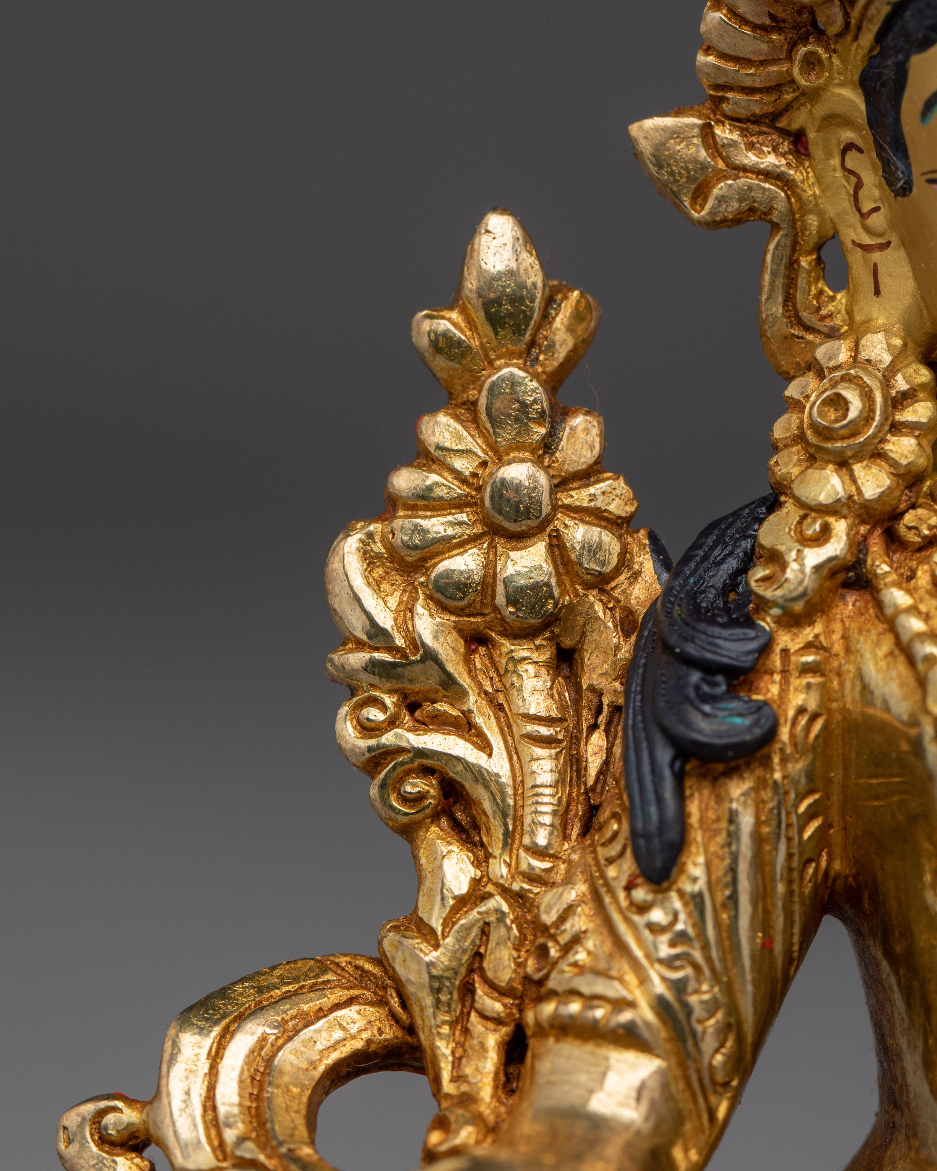 Radiant Golden Shyama Tara Statue | Green Tara - Mother of Liberation