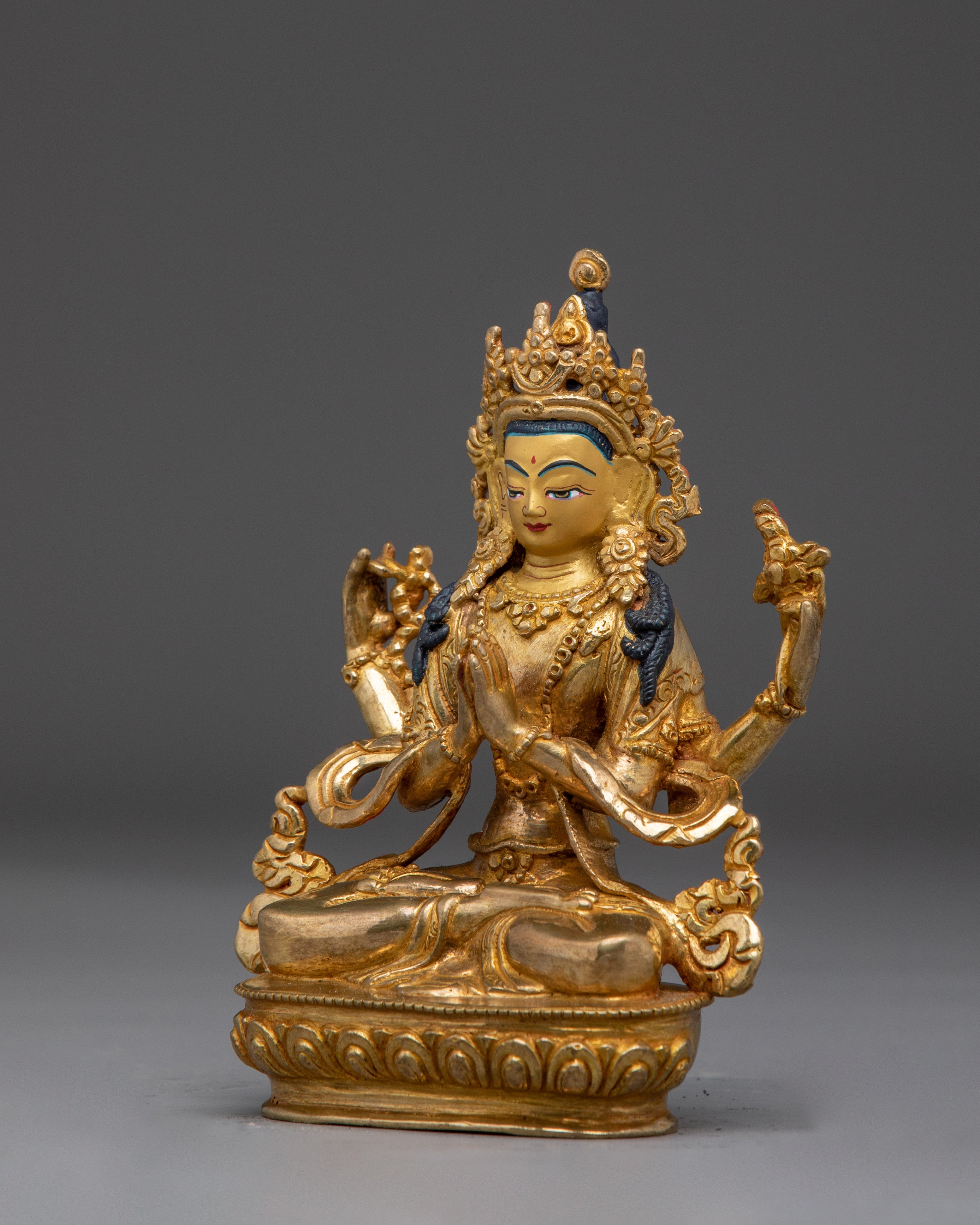 Buddhist Compassion Symbol Chenrezig Statue | Divine Bodhisattva Being
