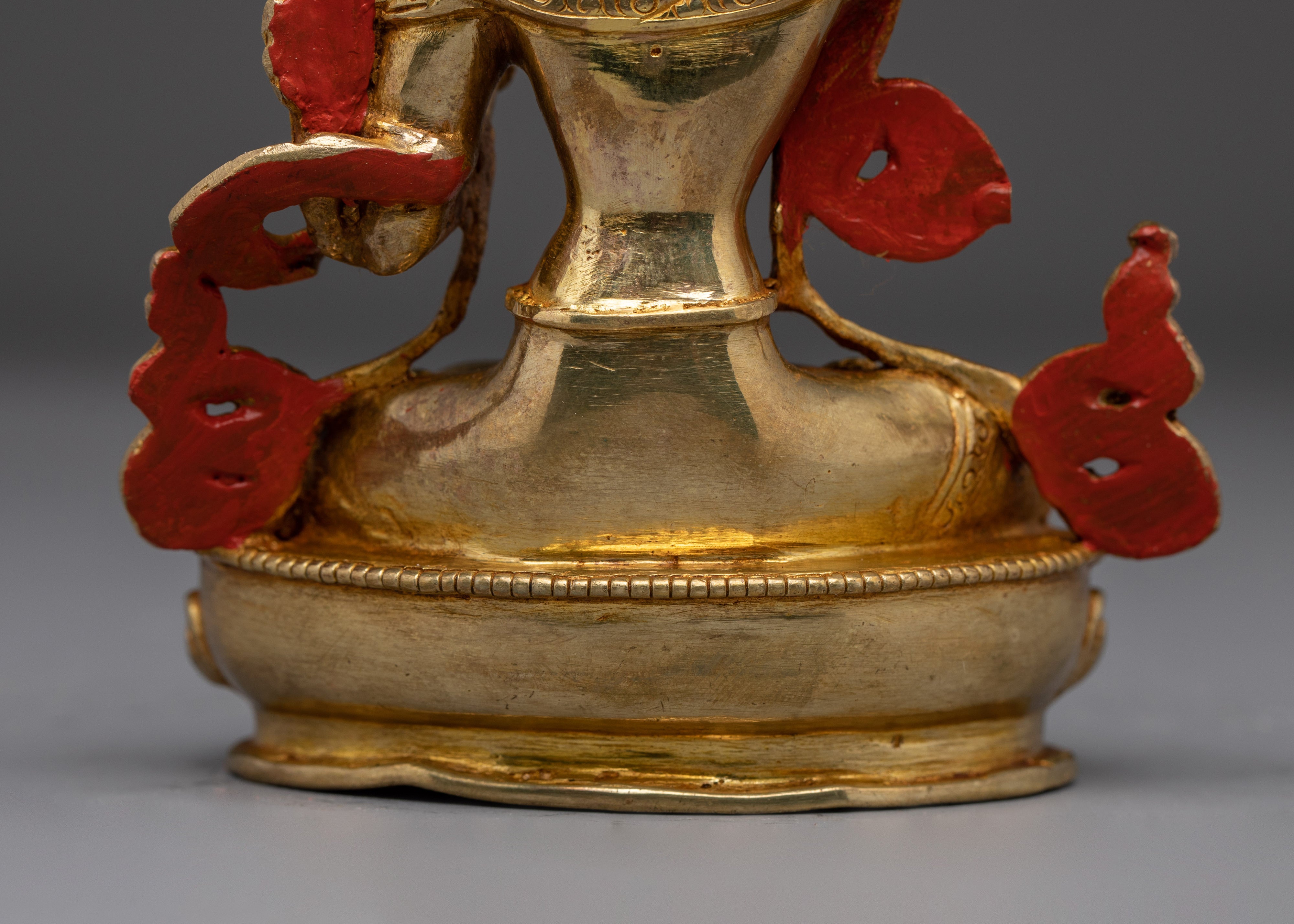 Wisdom Bodhisattva Golden Manjushri Statue | Handmade Himalayan Artwork