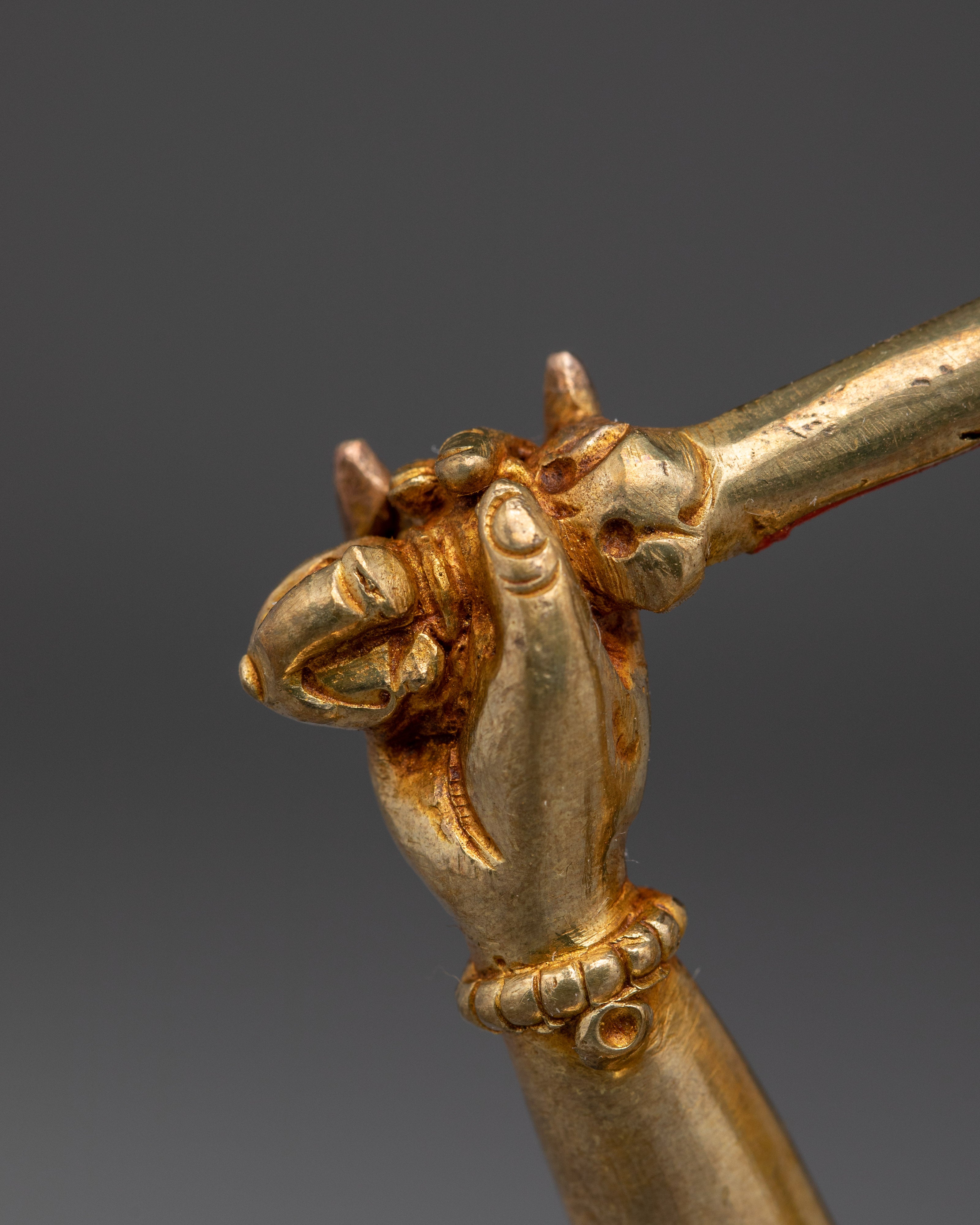 Wisdom Bodhisattva Golden Manjushri Statue | Handmade Himalayan Artwork