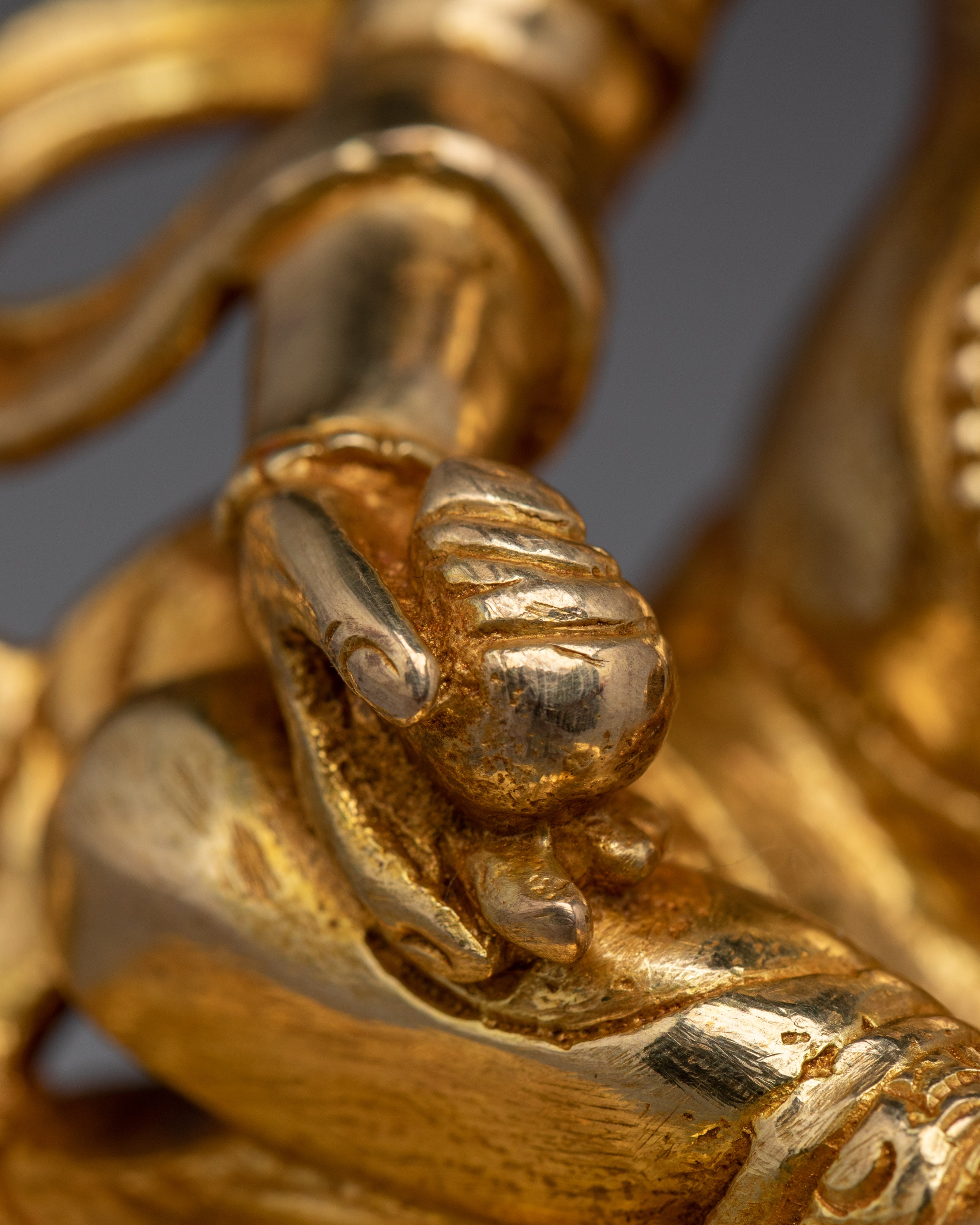 Golden Wealth Symbol Dzambhala Art | Guardian of the Wealth