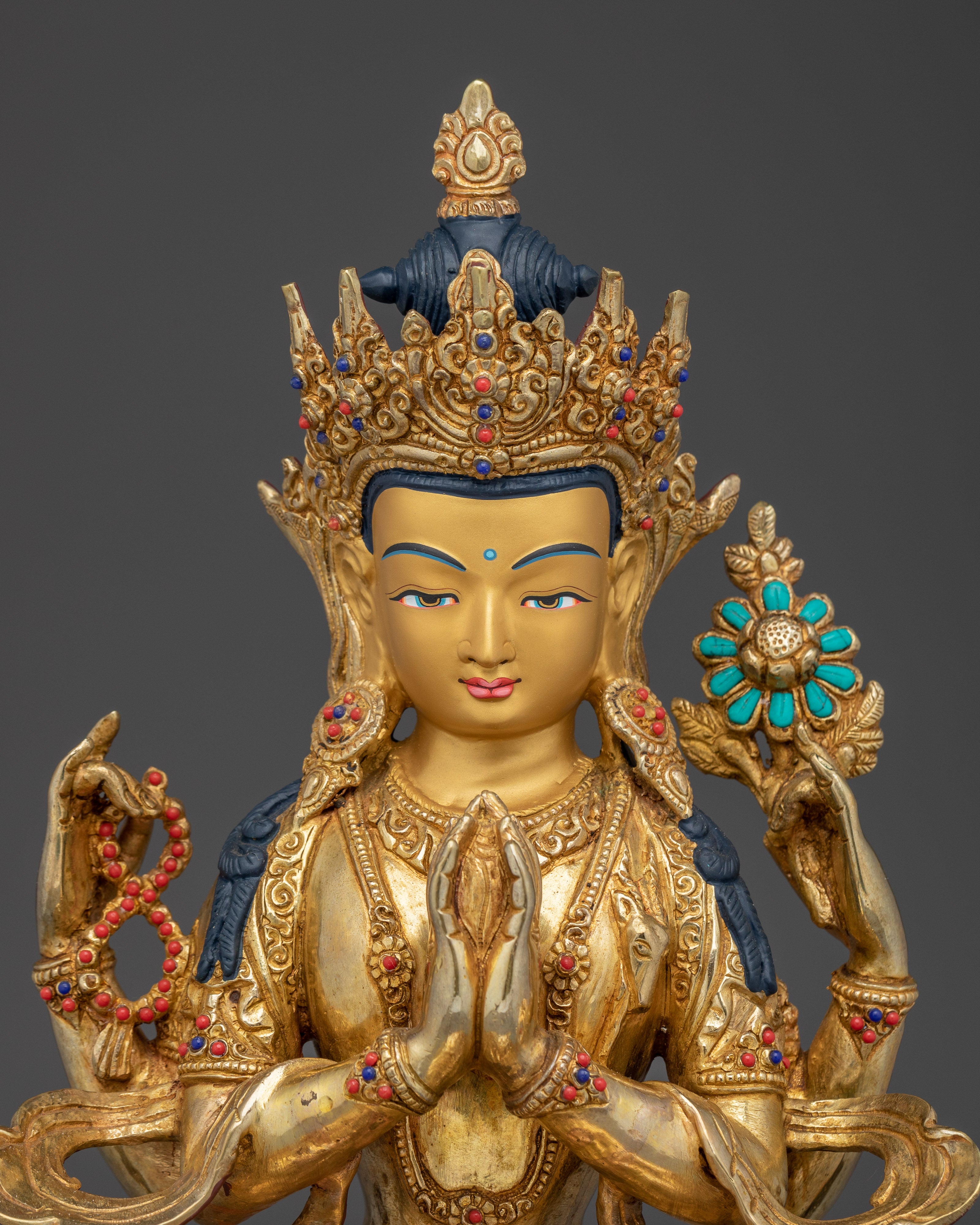 Compassion Deity Avalokiteshvara Sculpture | Also known as chenrezig