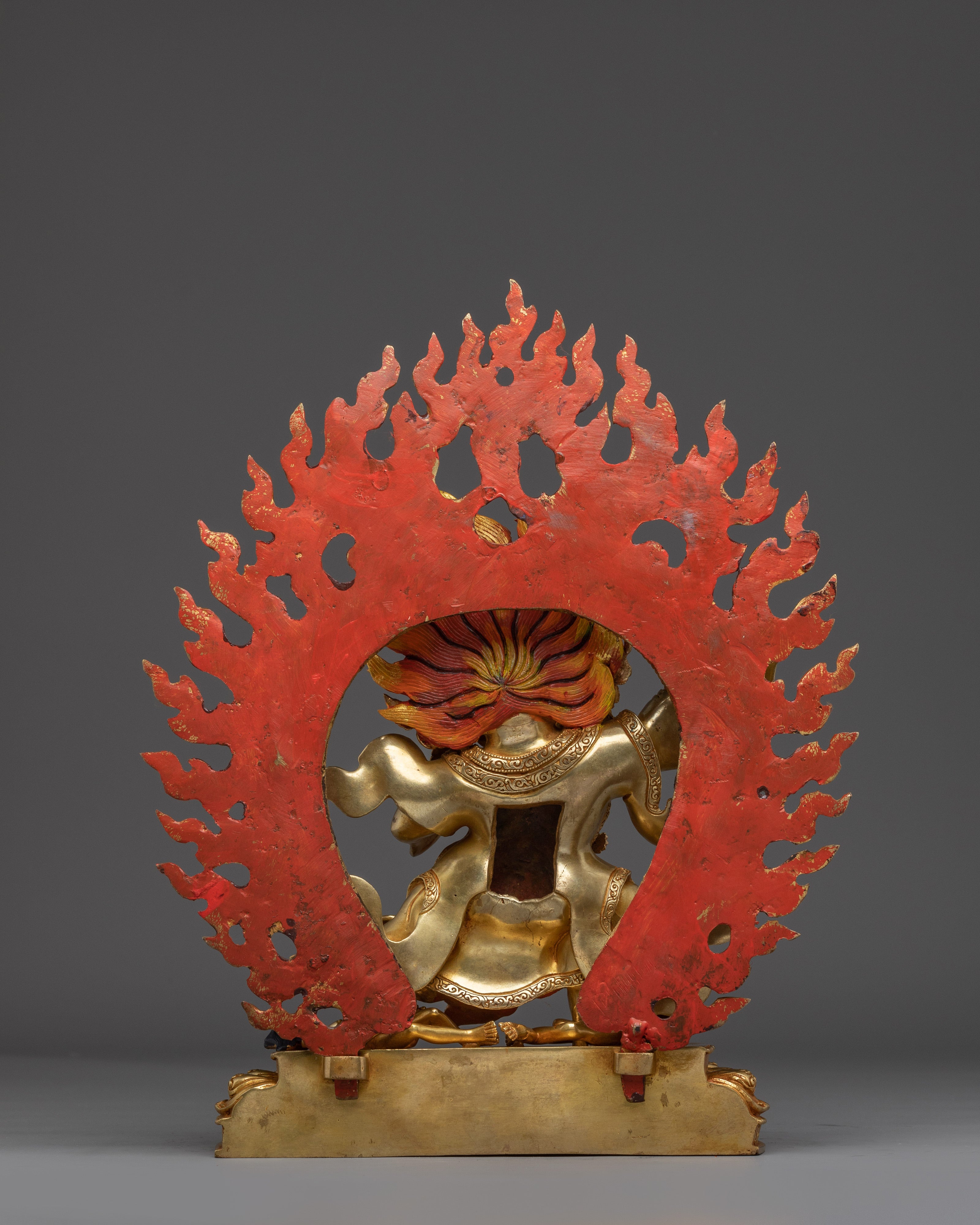 Buddhist Deity Mahakala Bernagchen Statue | Wrathful Protector Sculpture