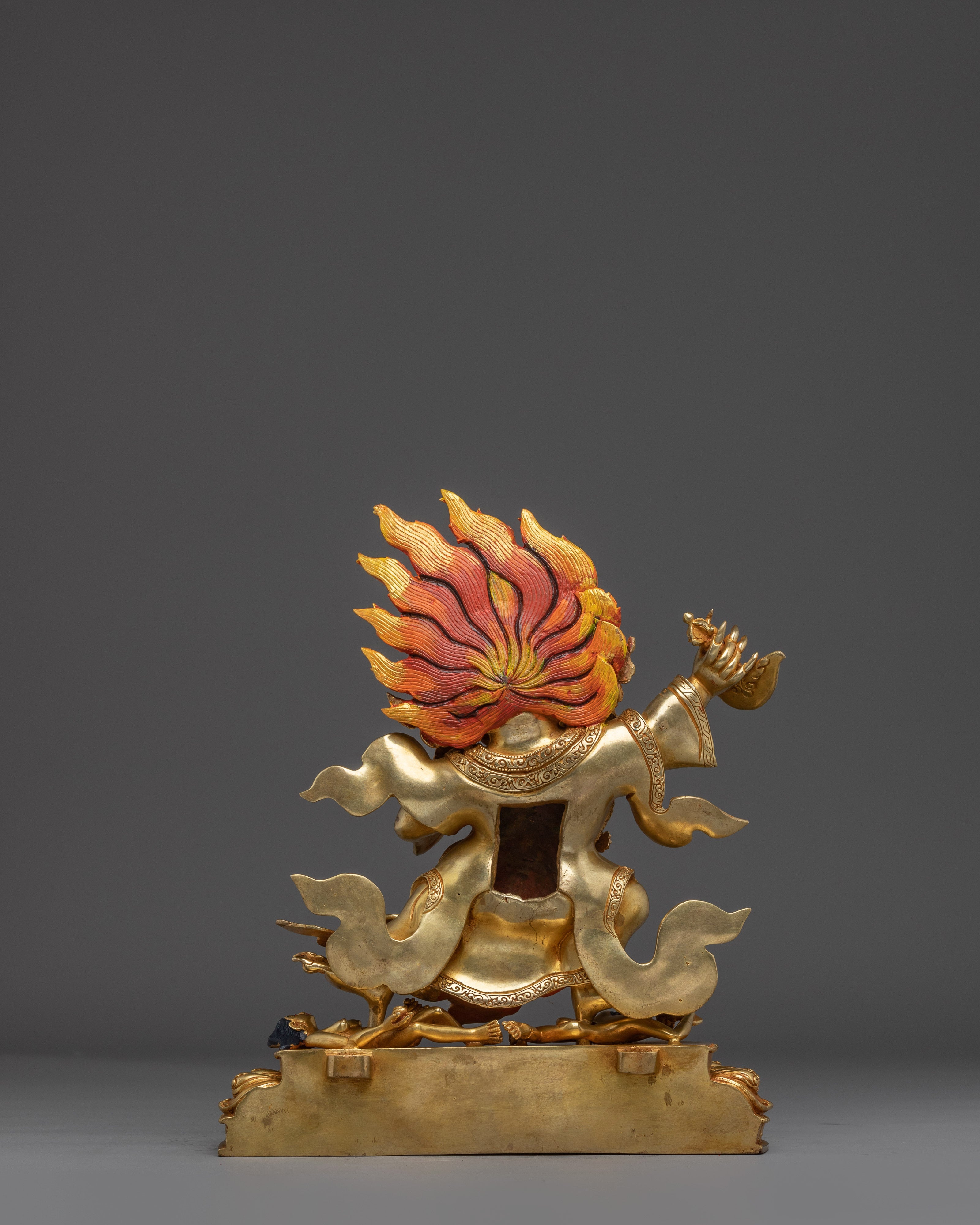 Buddhist Deity Mahakala Bernagchen Statue | Wrathful Protector Sculpture