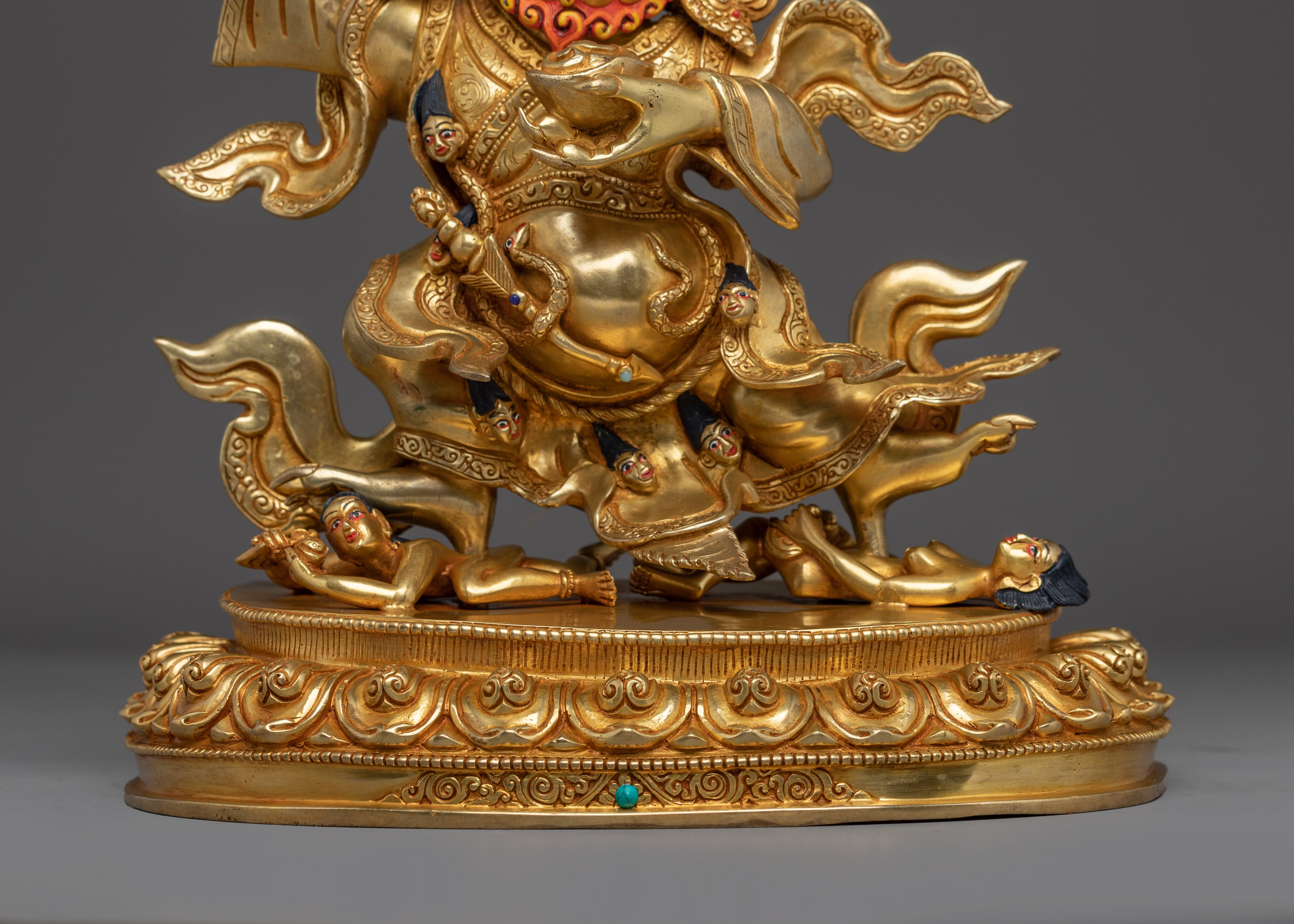 Buddhist Deity Mahakala Bernagchen Statue | Wrathful Protector Sculpture