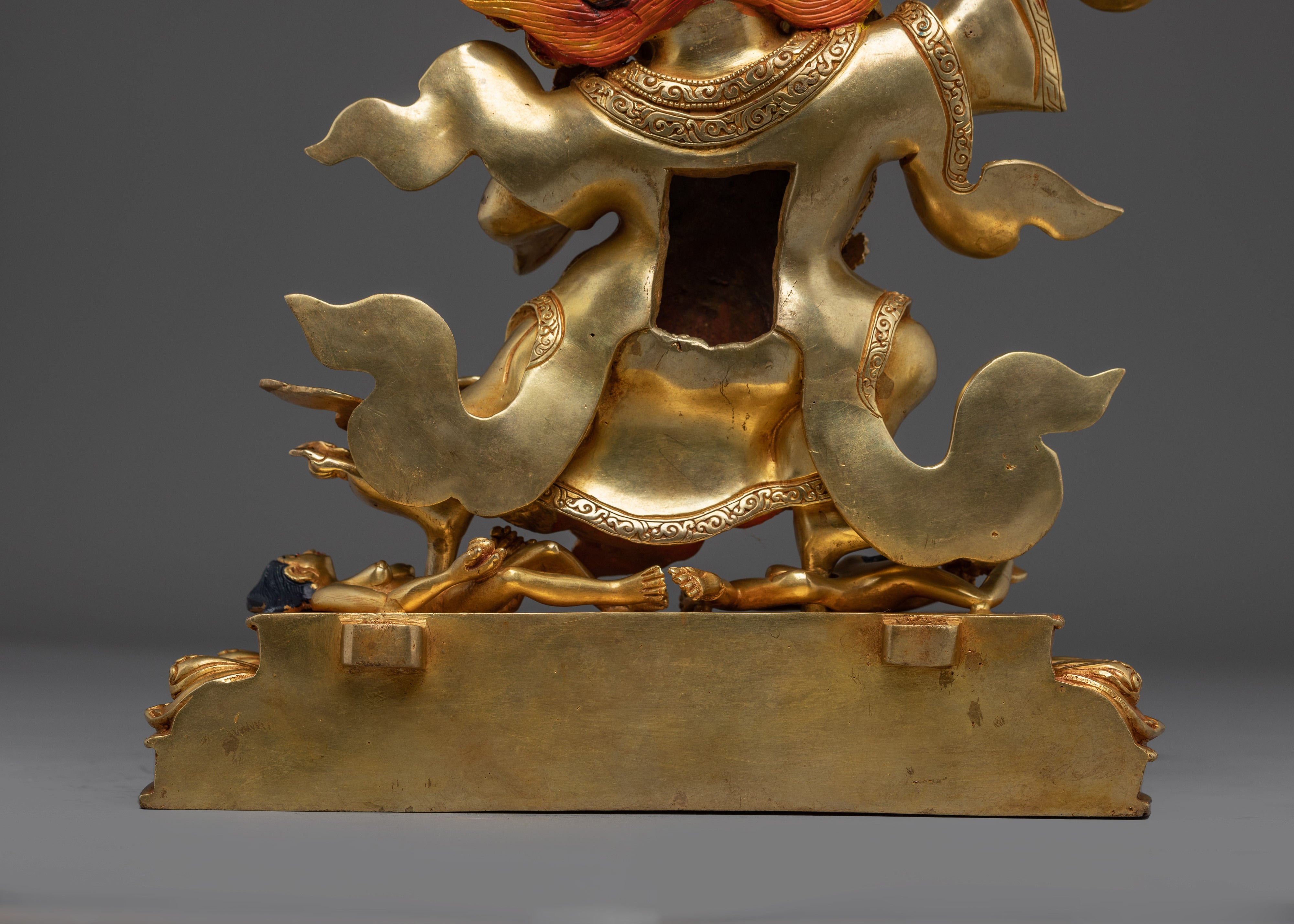 Buddhist Deity Mahakala Bernagchen Statue | Wrathful Protector Sculpture