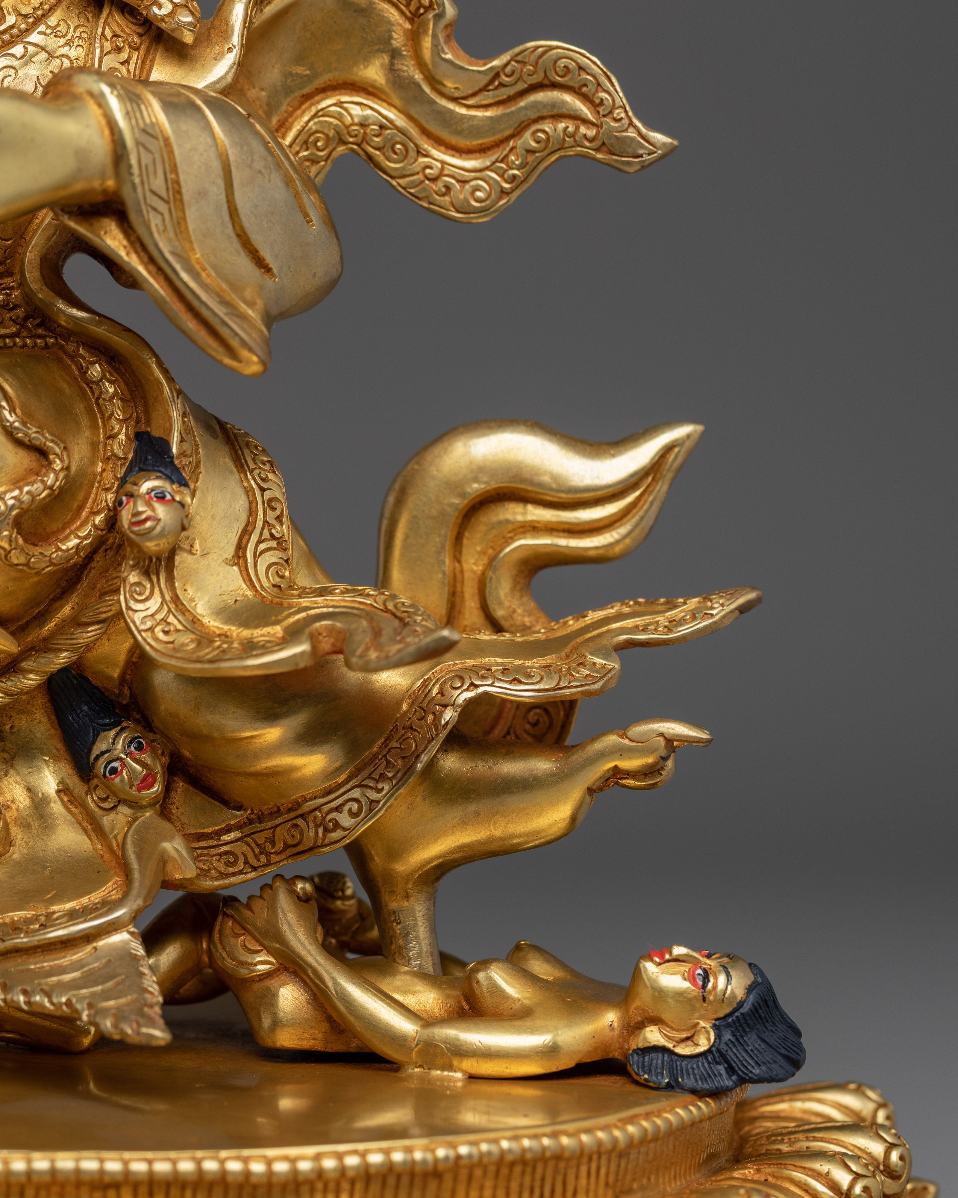 Buddhist Deity Mahakala Bernagchen Statue | Wrathful Protector Sculpture
