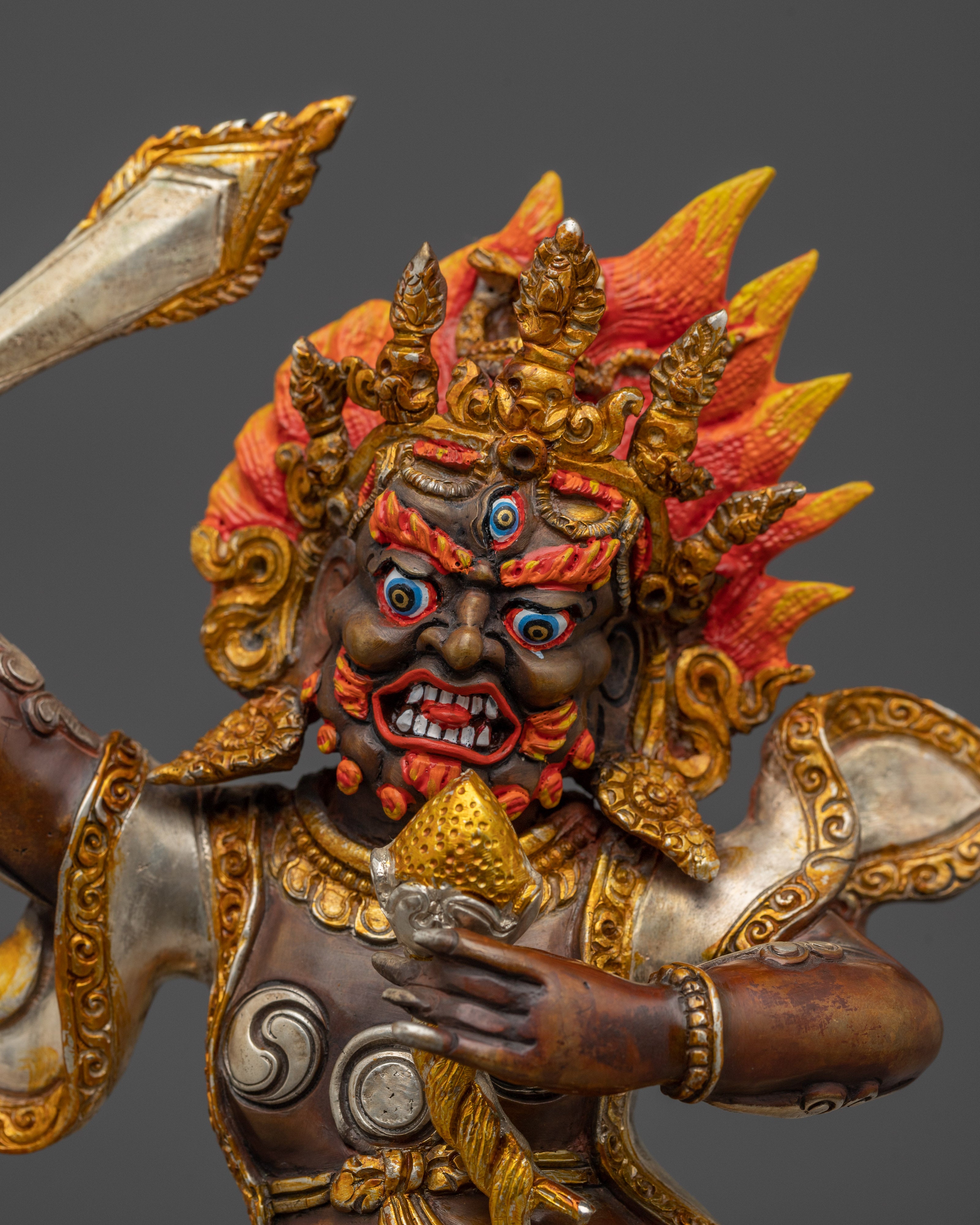 Himalayan Begtsechen Mahakala Statue | Enlightened protector