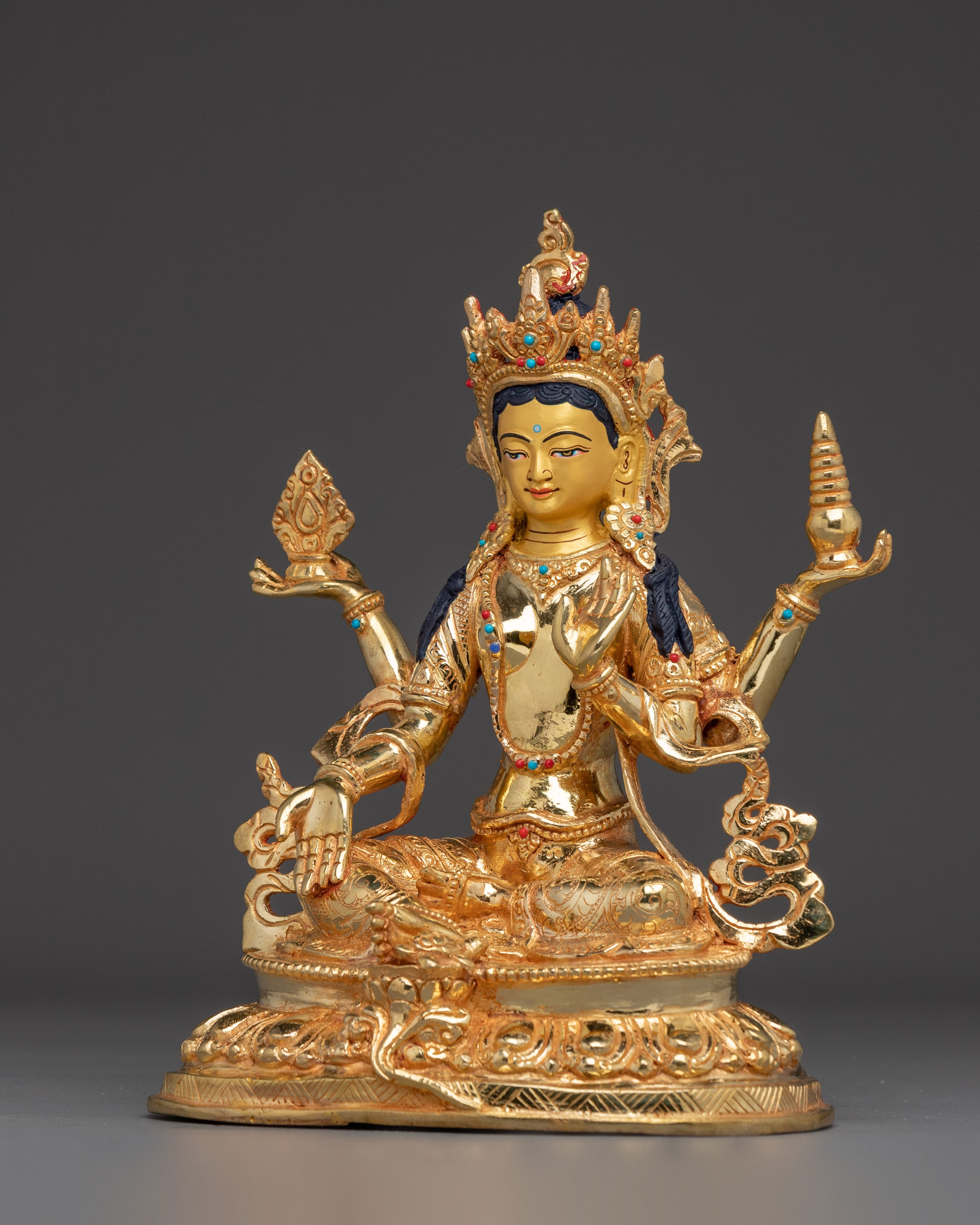 Radiant Golden Laxmi Statue | Goddess of Wealth