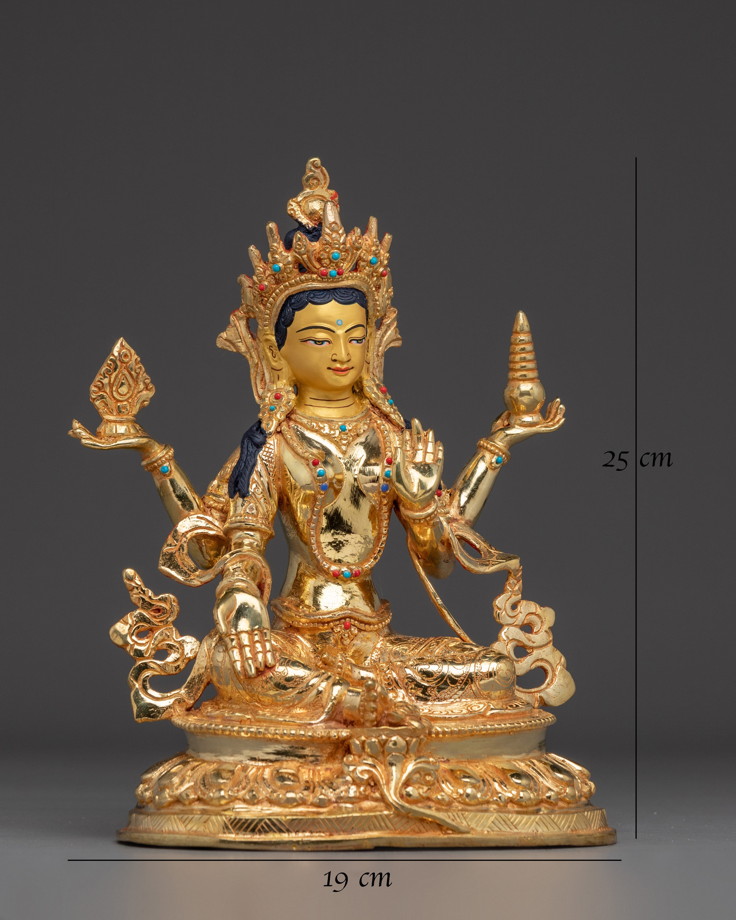 Radiant Golden Laxmi Statue