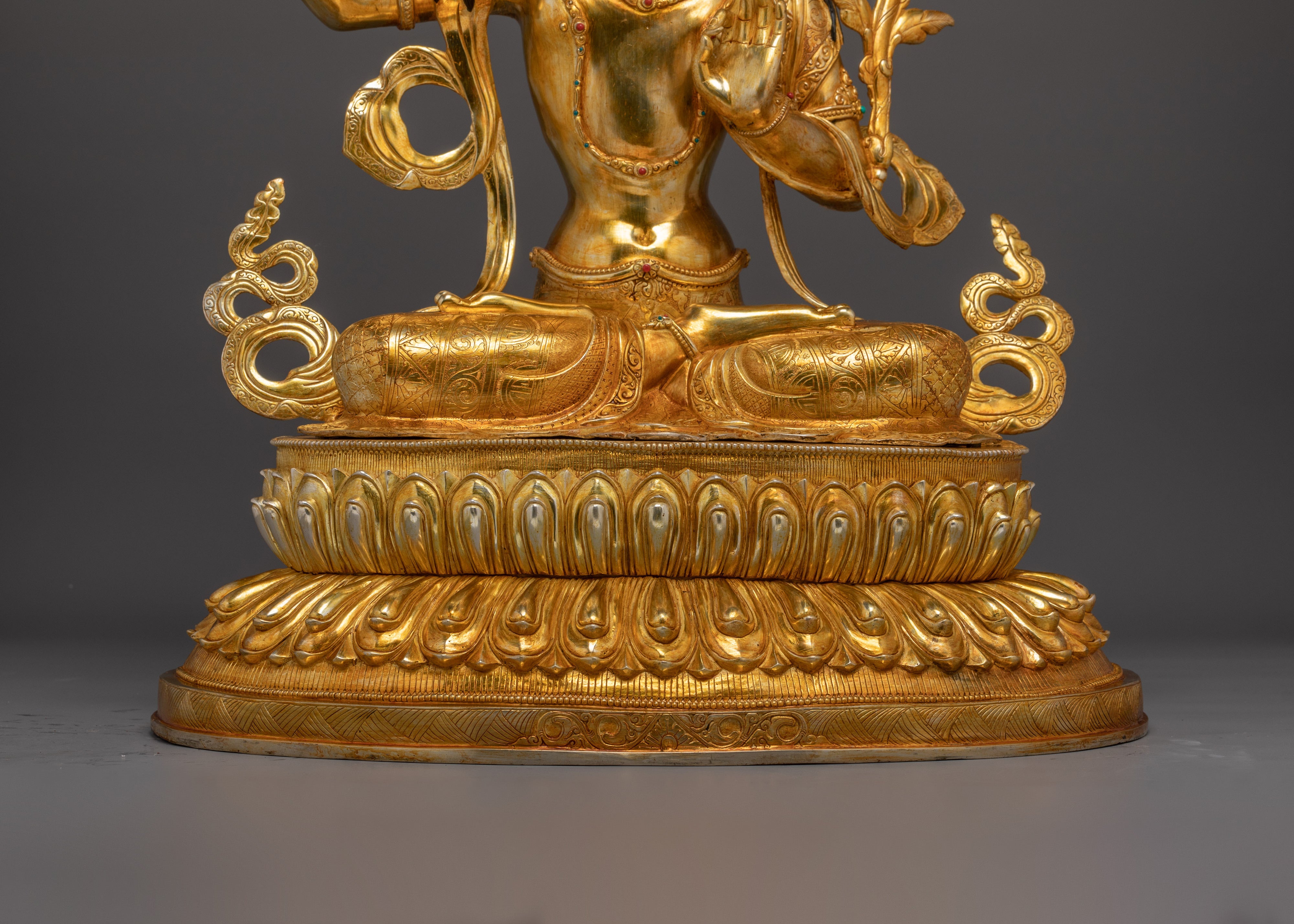 Wisdom Deity Manjushri Artwork | Himalayan Spiritual Figurine