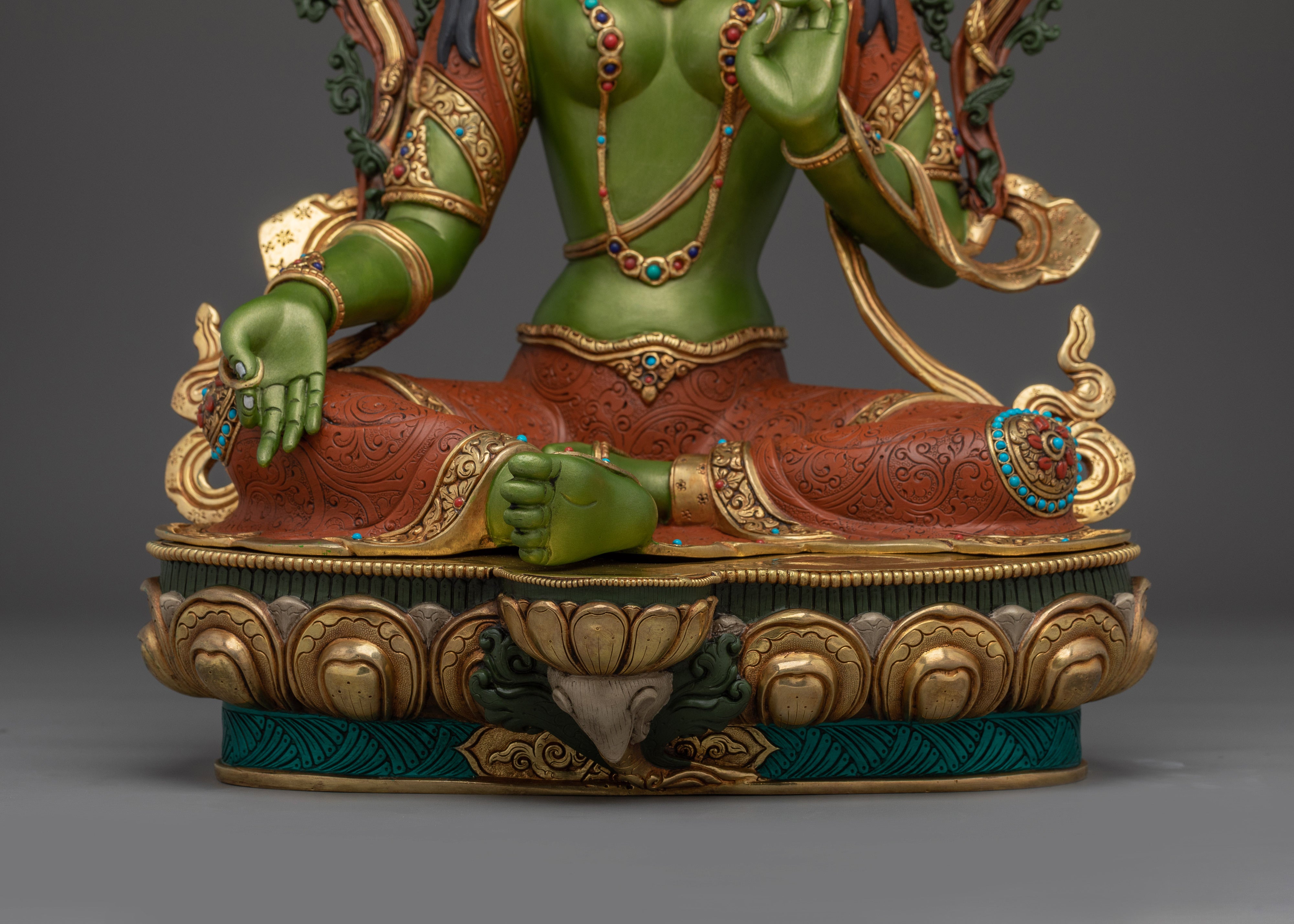 Compassionate Mother Green Tara Statue | Art for Protection
