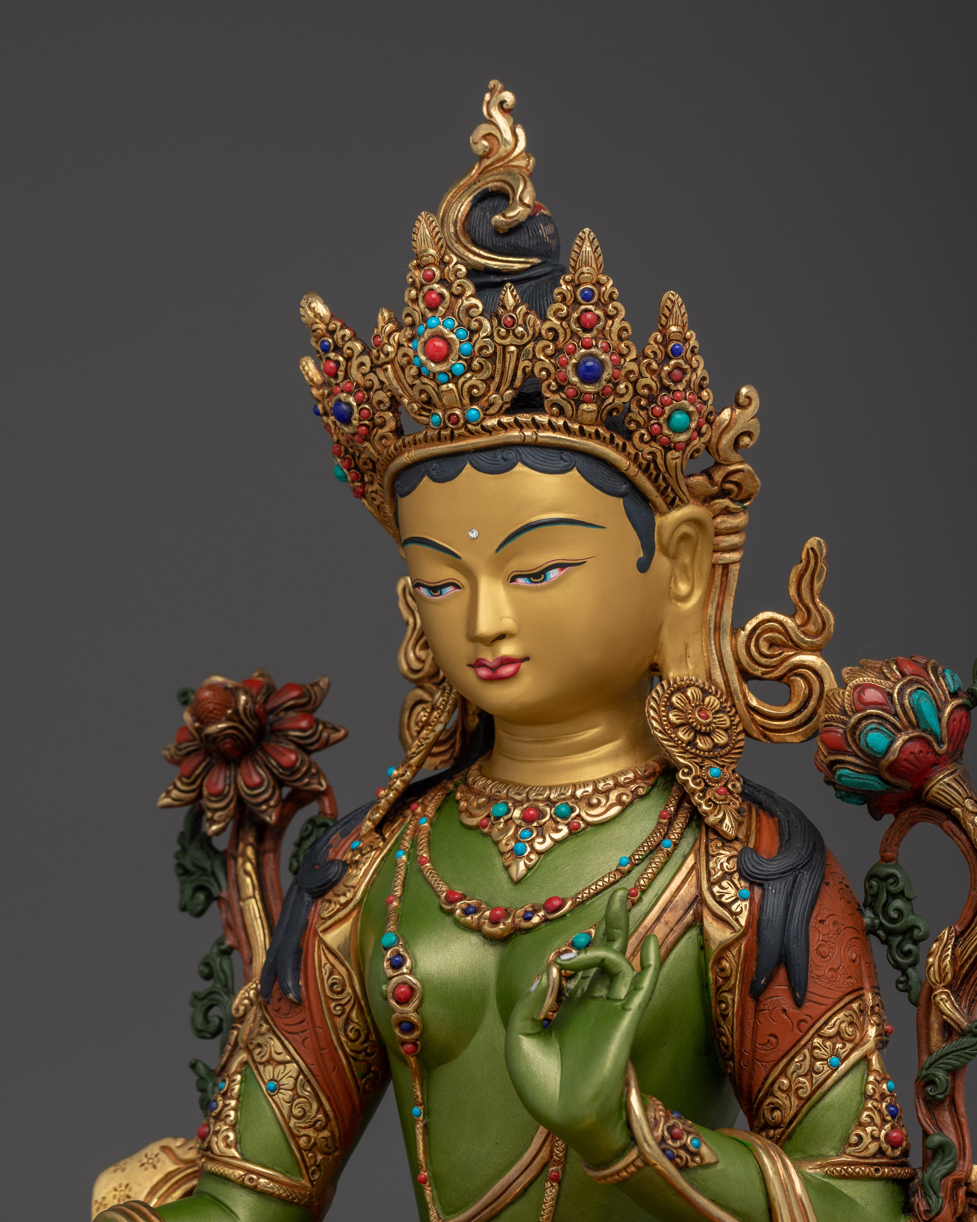Compassionate Mother Green Tara Statue | Art for Protection