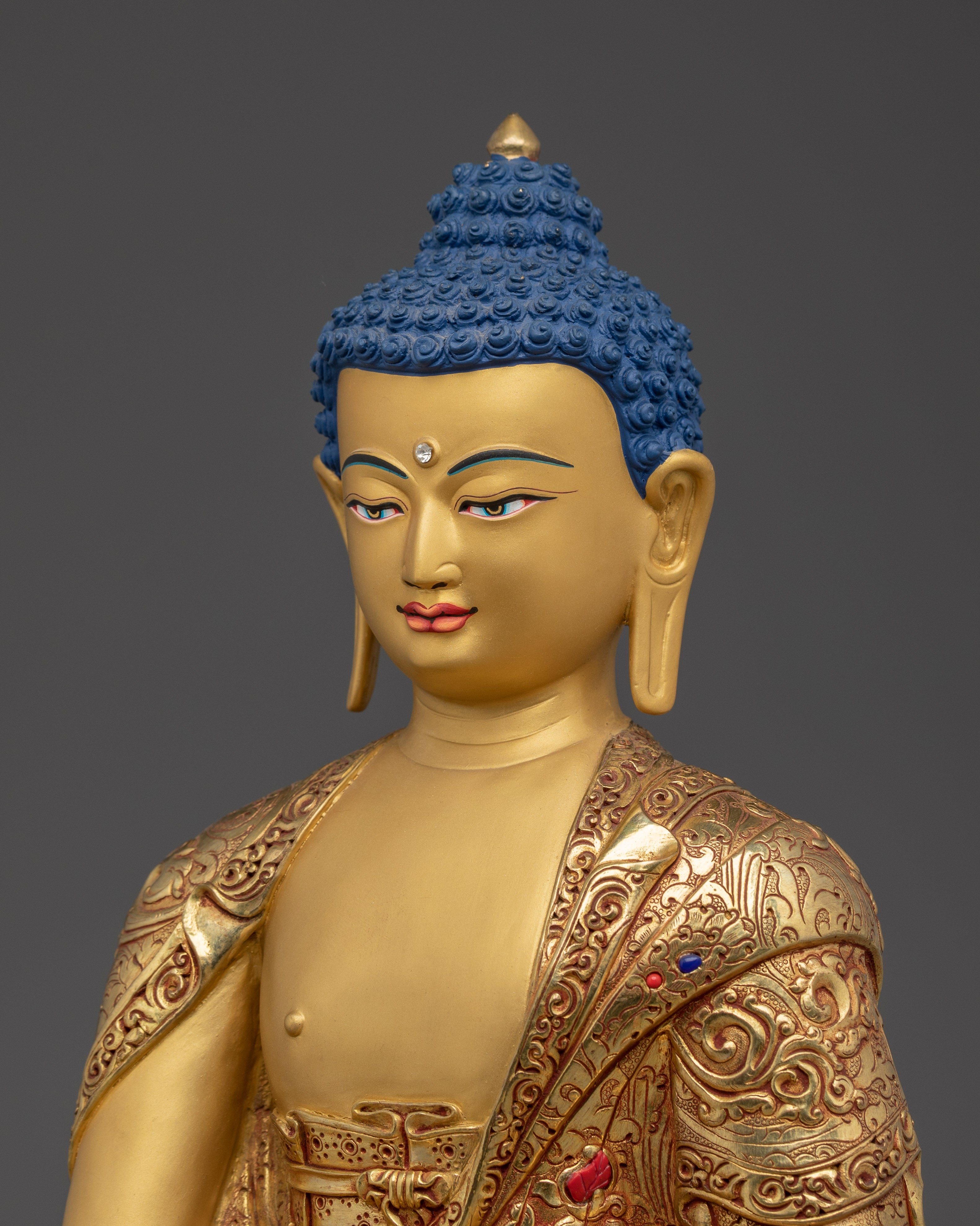 Authentic Shakyamuni Buddha Statue for Buddhist Spirituality and Meditation