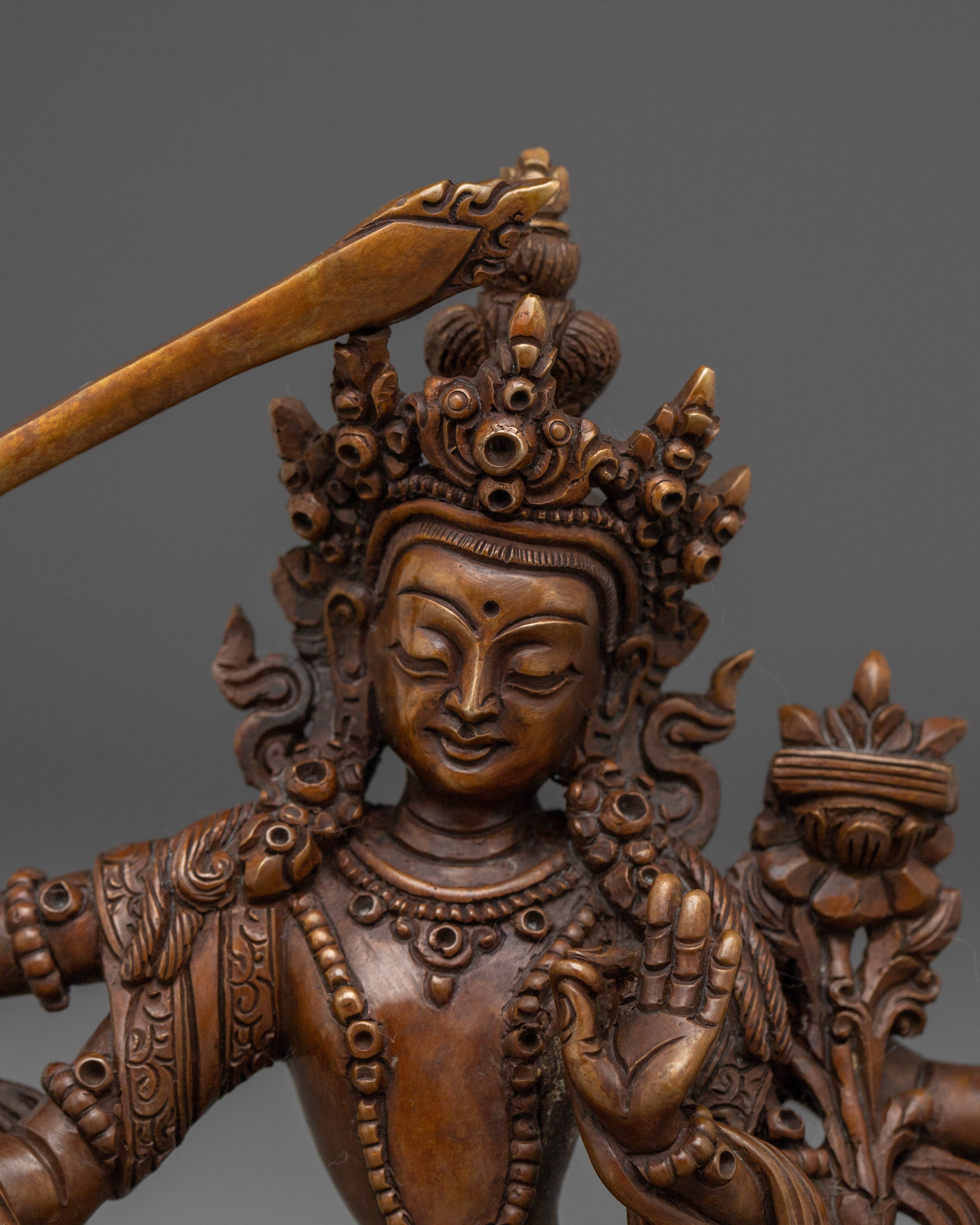 Wisdom Bodhisattva Maha Manjushri Statue | Buddhist Spiritual Icon