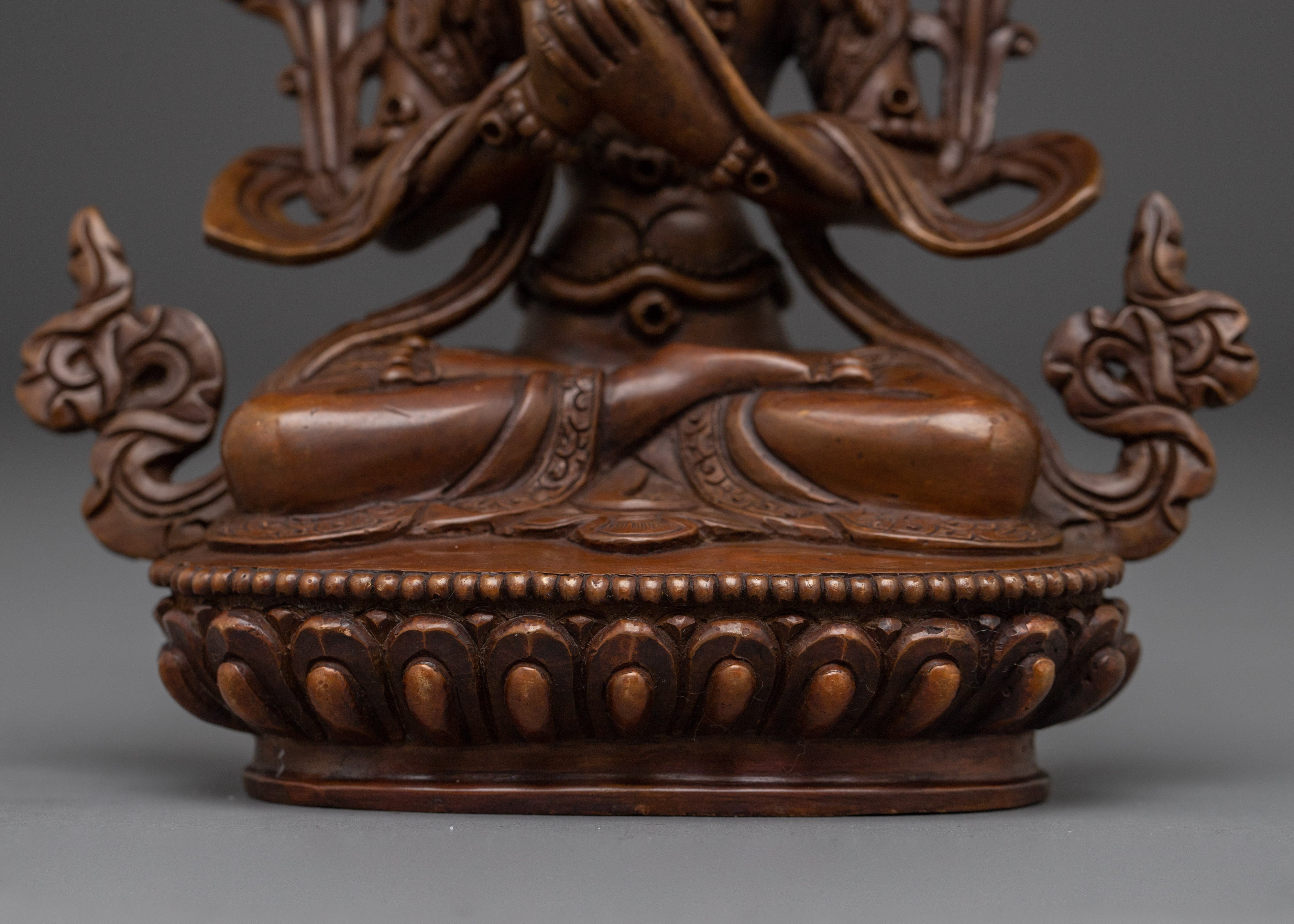 Oxidized Statue of Maitreya Buddha | Buddha of the Future
