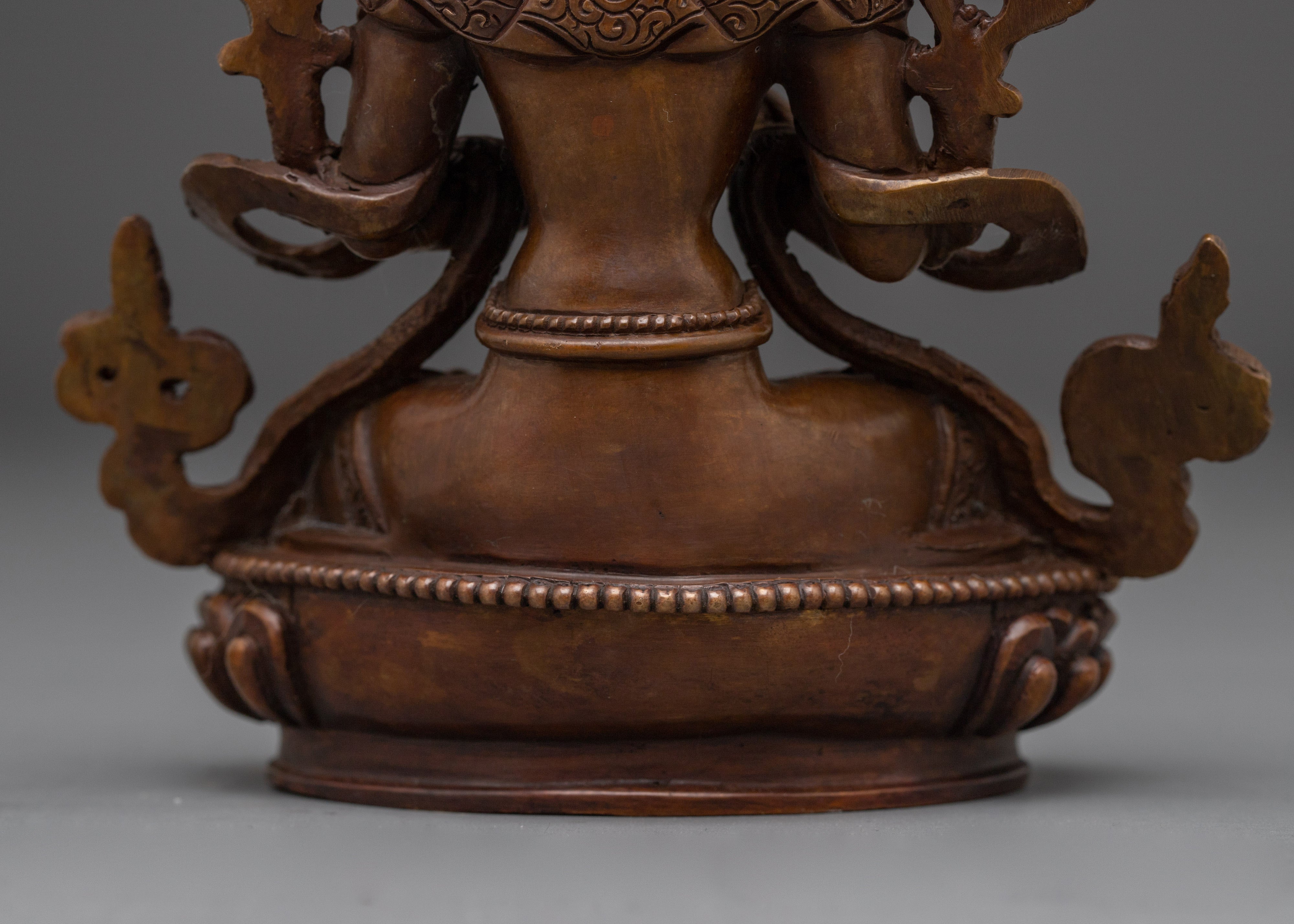 Oxidized Statue of Maitreya Buddha | Buddha of the Future