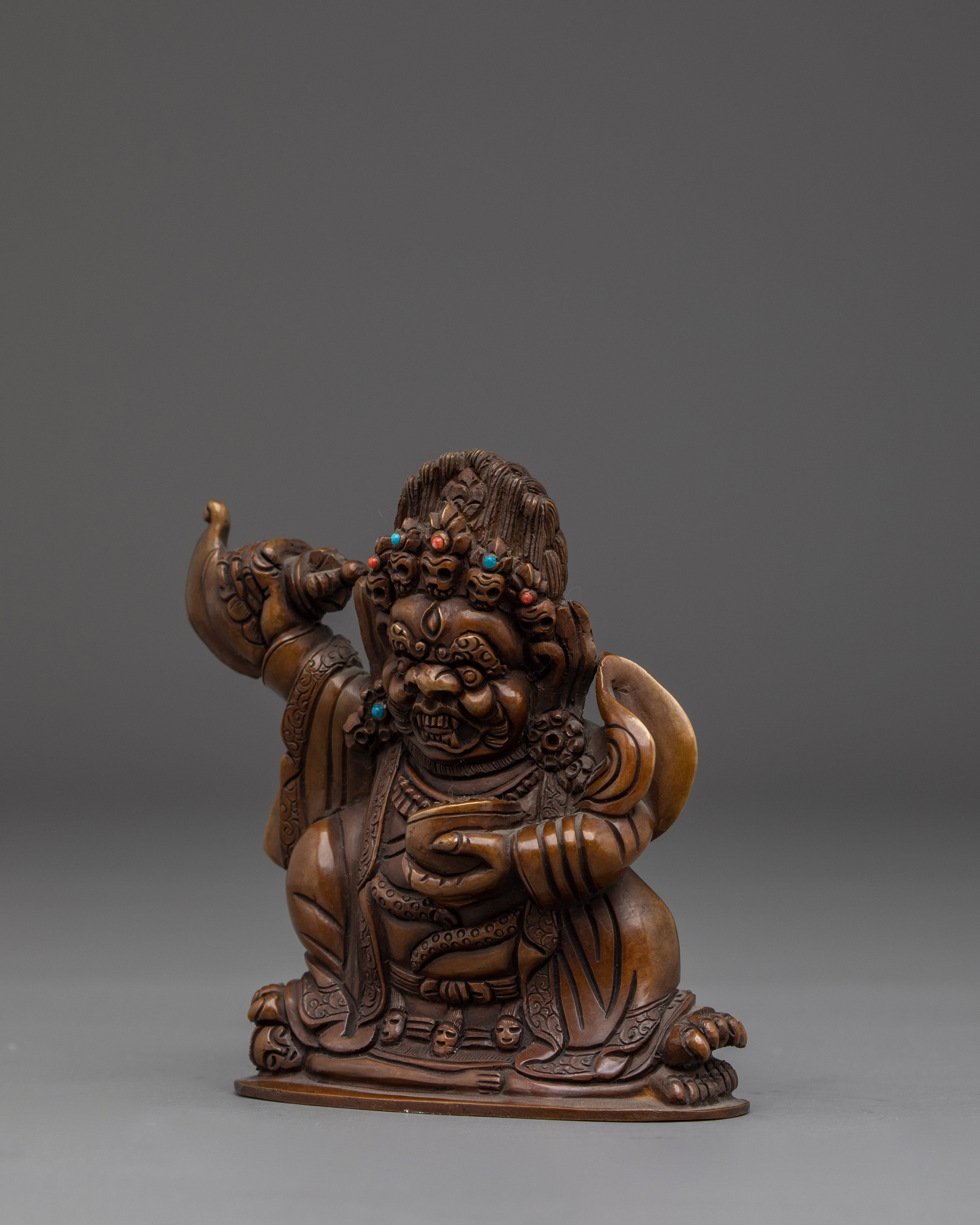 Mini Mahakala Bernagchen Statue | Protetcor from the Evil Forces