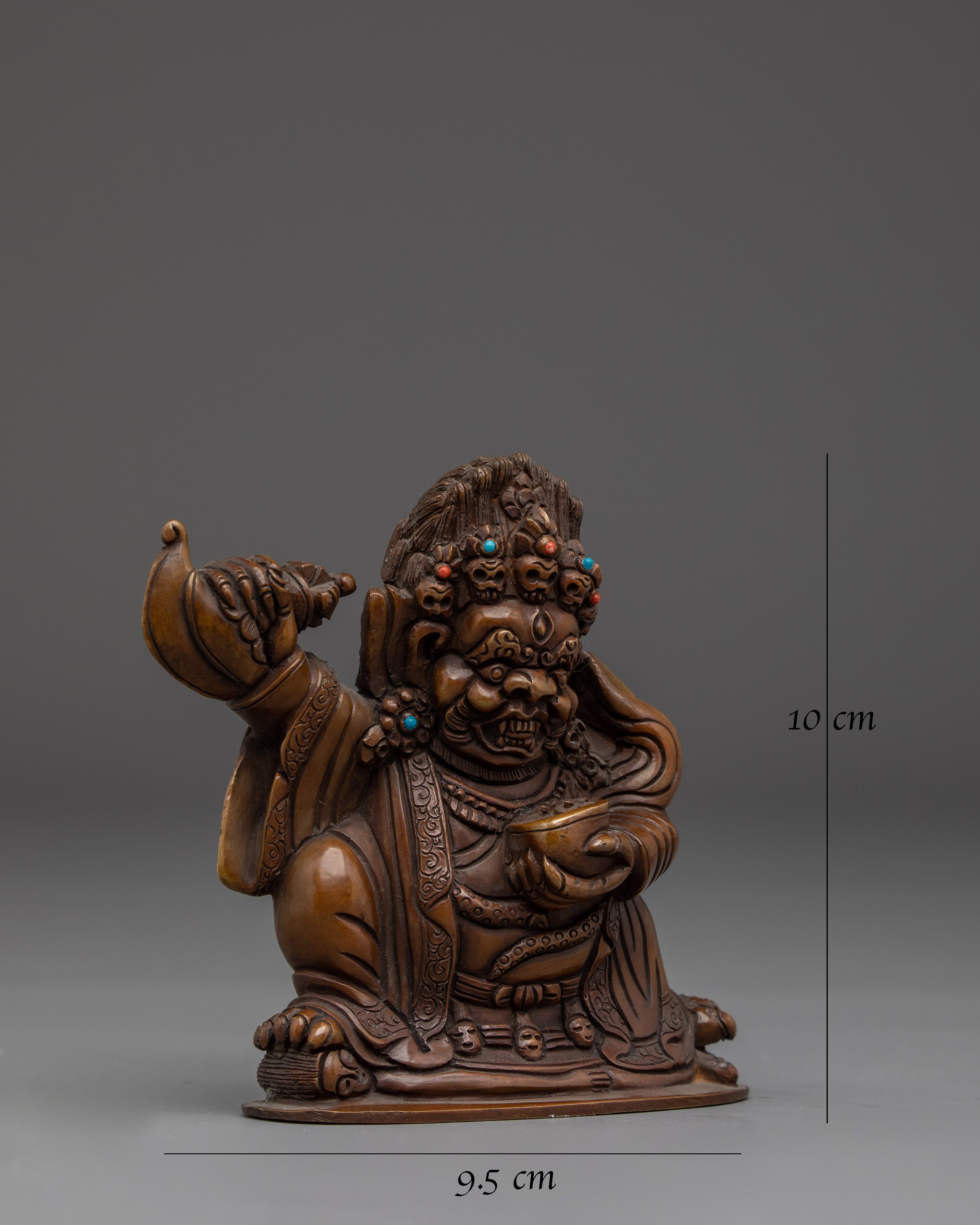 Mini Mahakala Bernagchen Statue | Protetcor from the Evil Forces