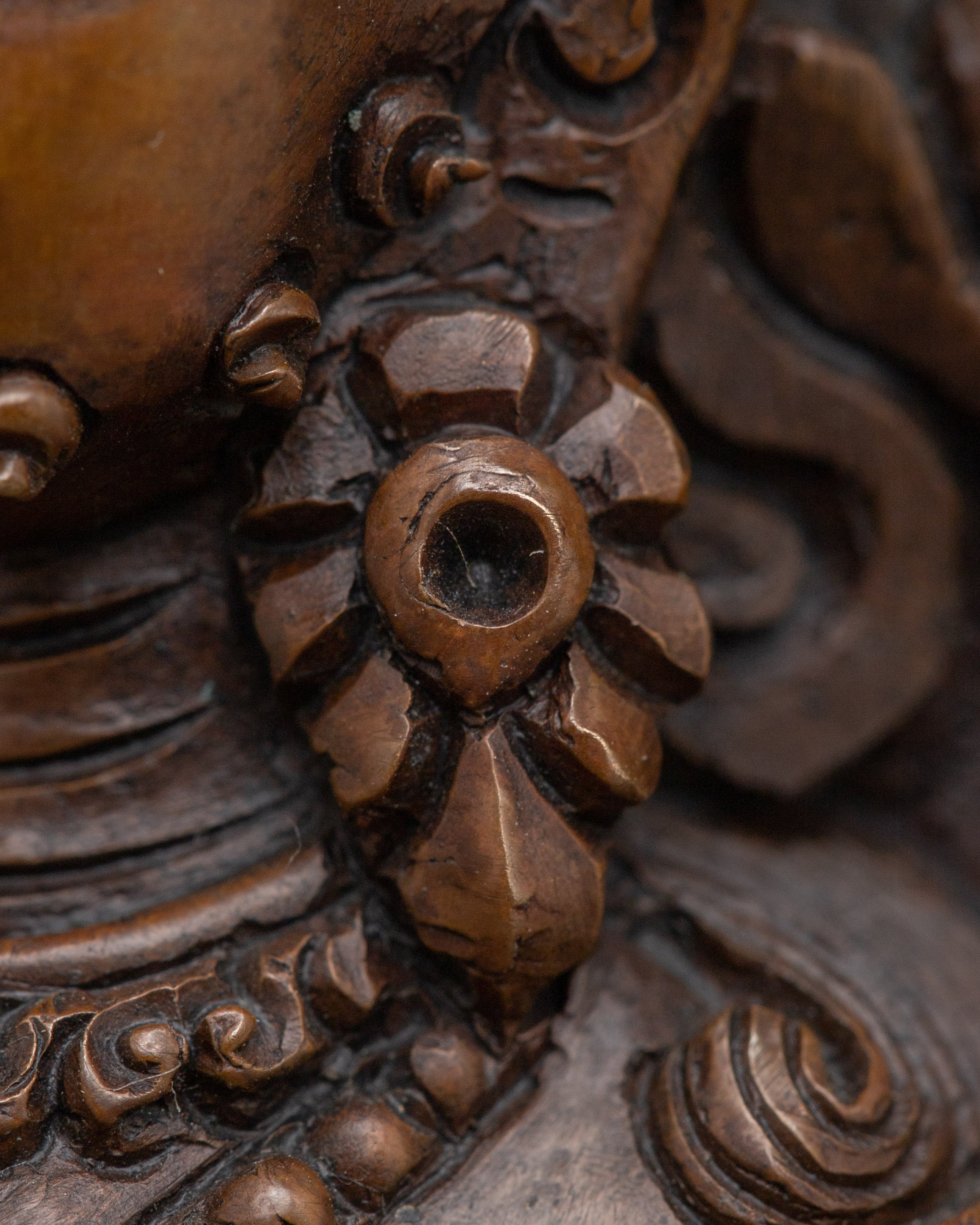 Revered Buddhist Wealth Deity Dzambhala Statue | Oxidized Copper Artwork