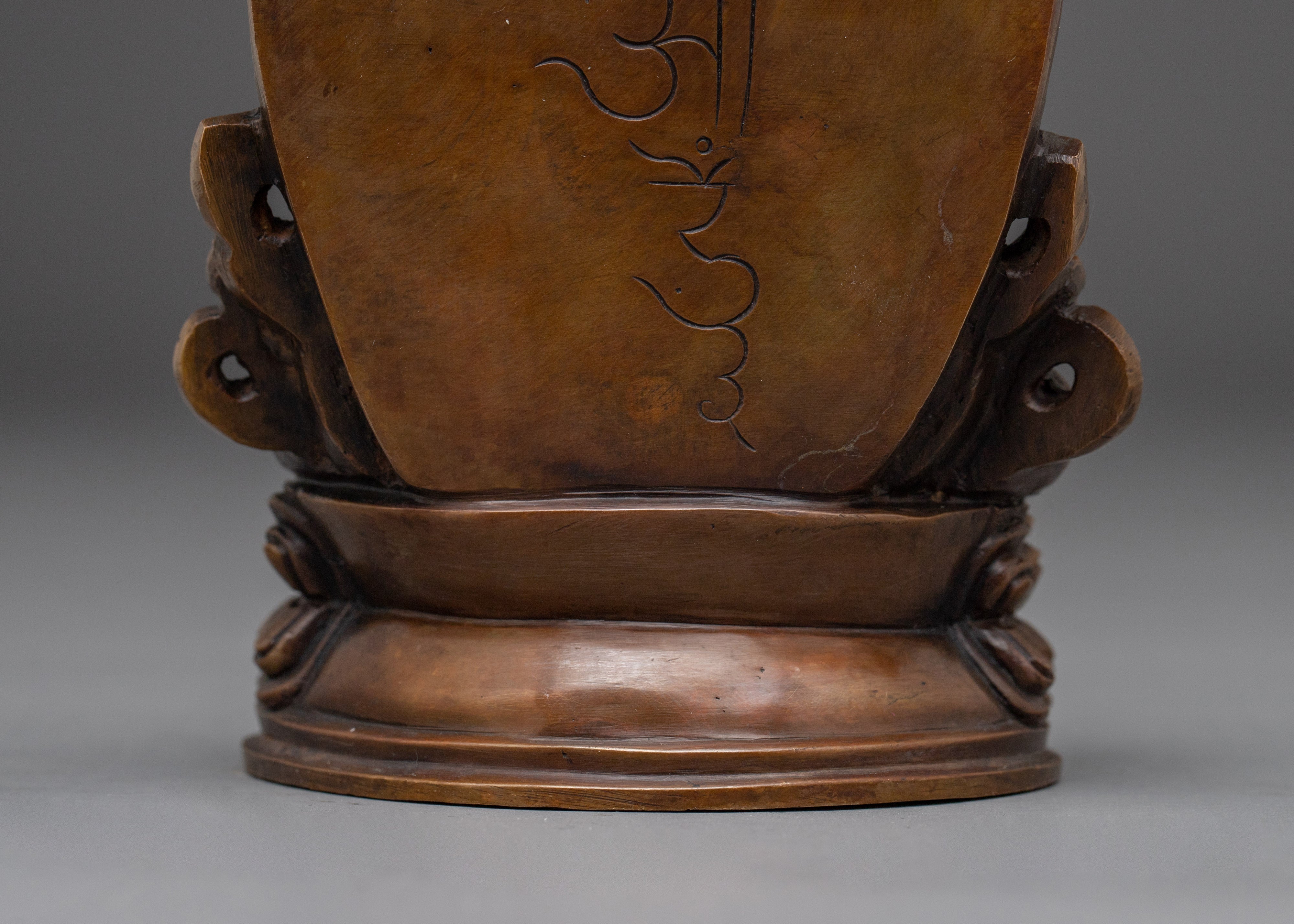 Revered Buddhist Wealth Deity Dzambhala Statue | Oxidized Copper Artwork