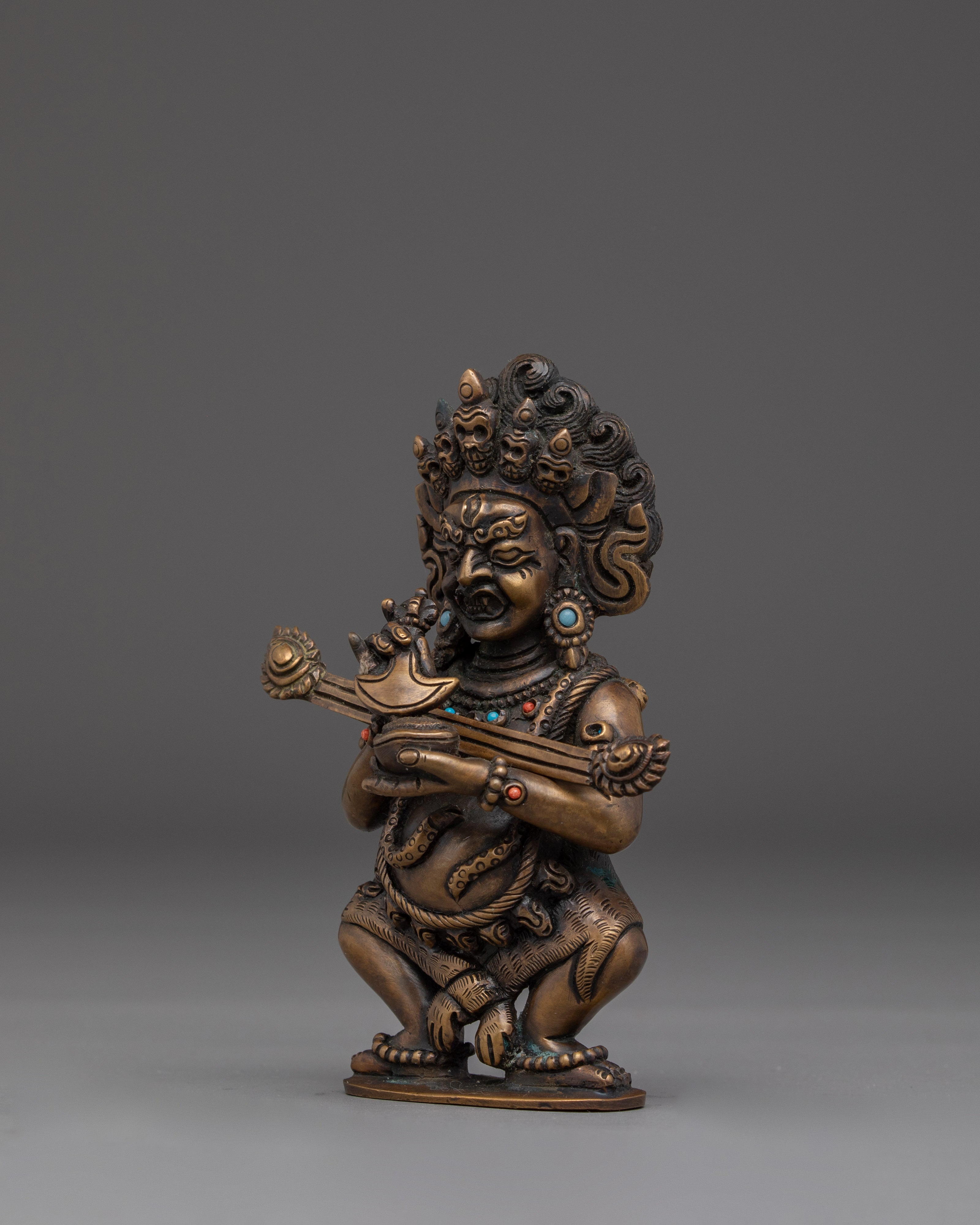 Mini Sakya Mahakala Statue | Protector of the Dharma