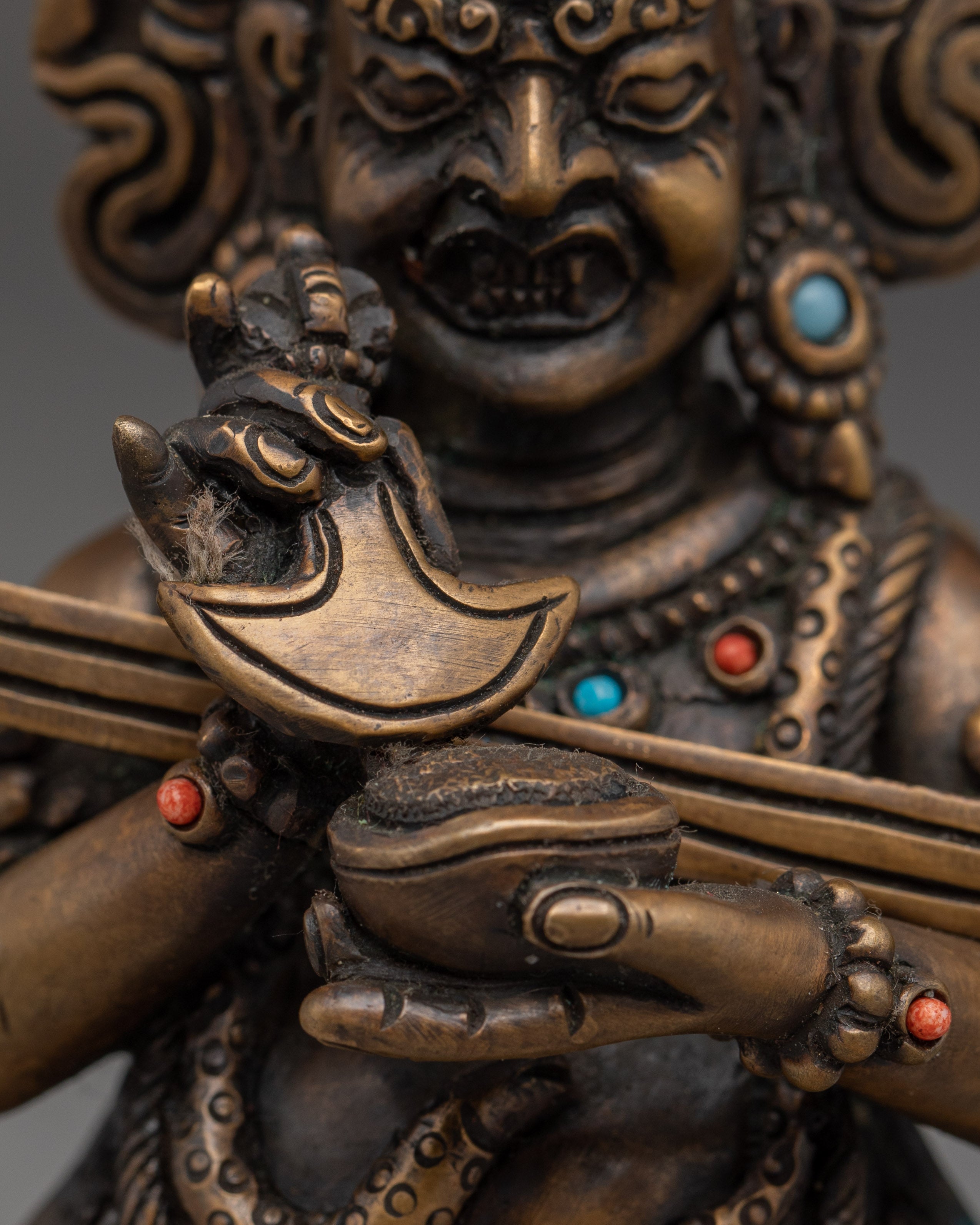 Mini Sakya Mahakala Statue | Protector of the Dharma