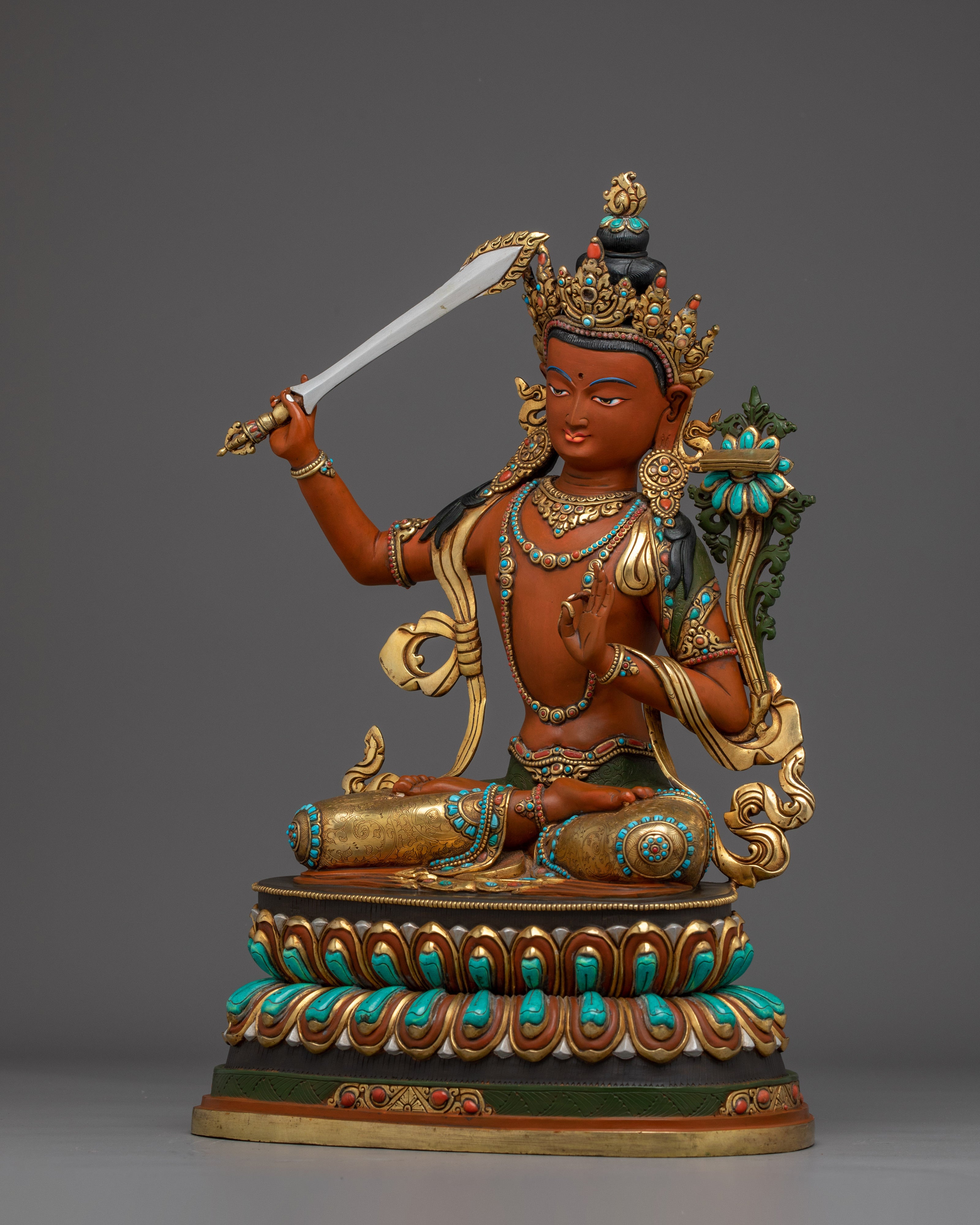 Wisdom Deity Statue of Manjushri | Vajrayana Deity