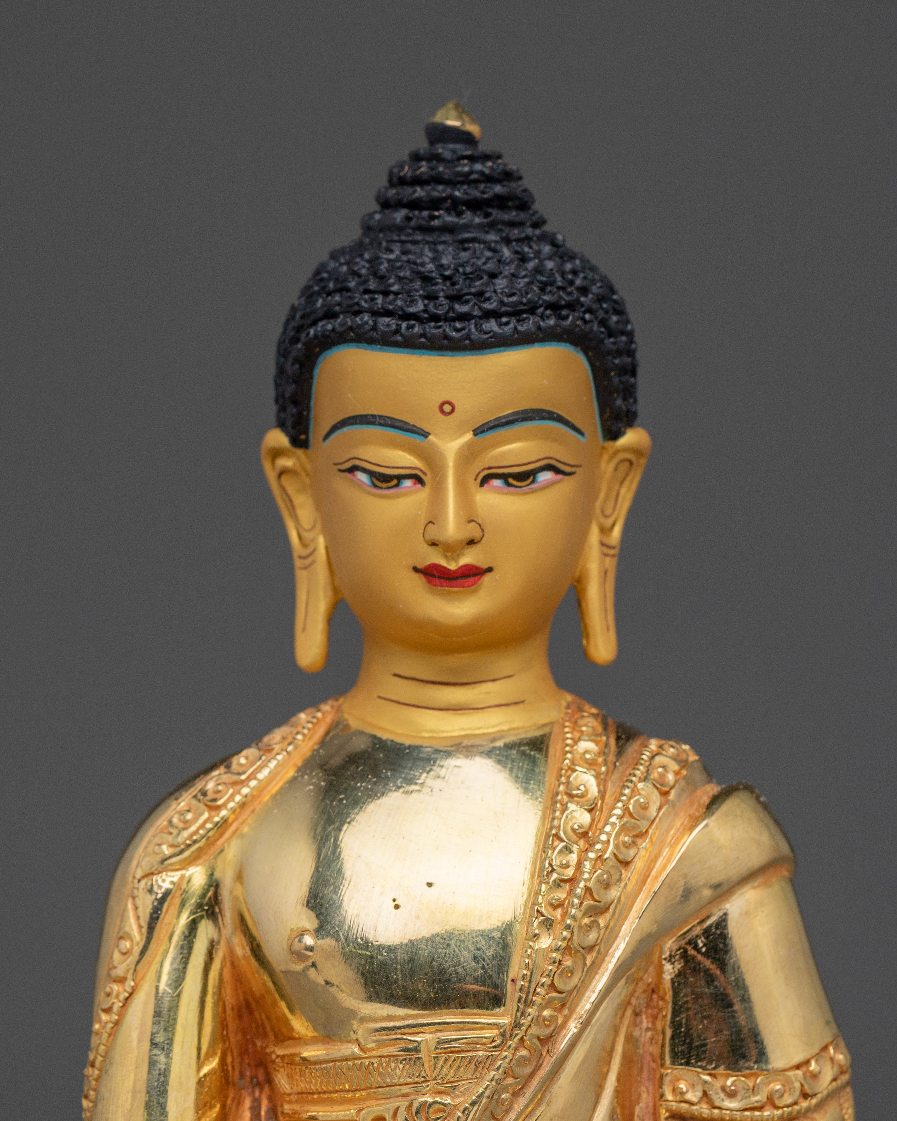 Himalayan Peace Icon Shakyamuni Buddha | Lotus Seated Figure
