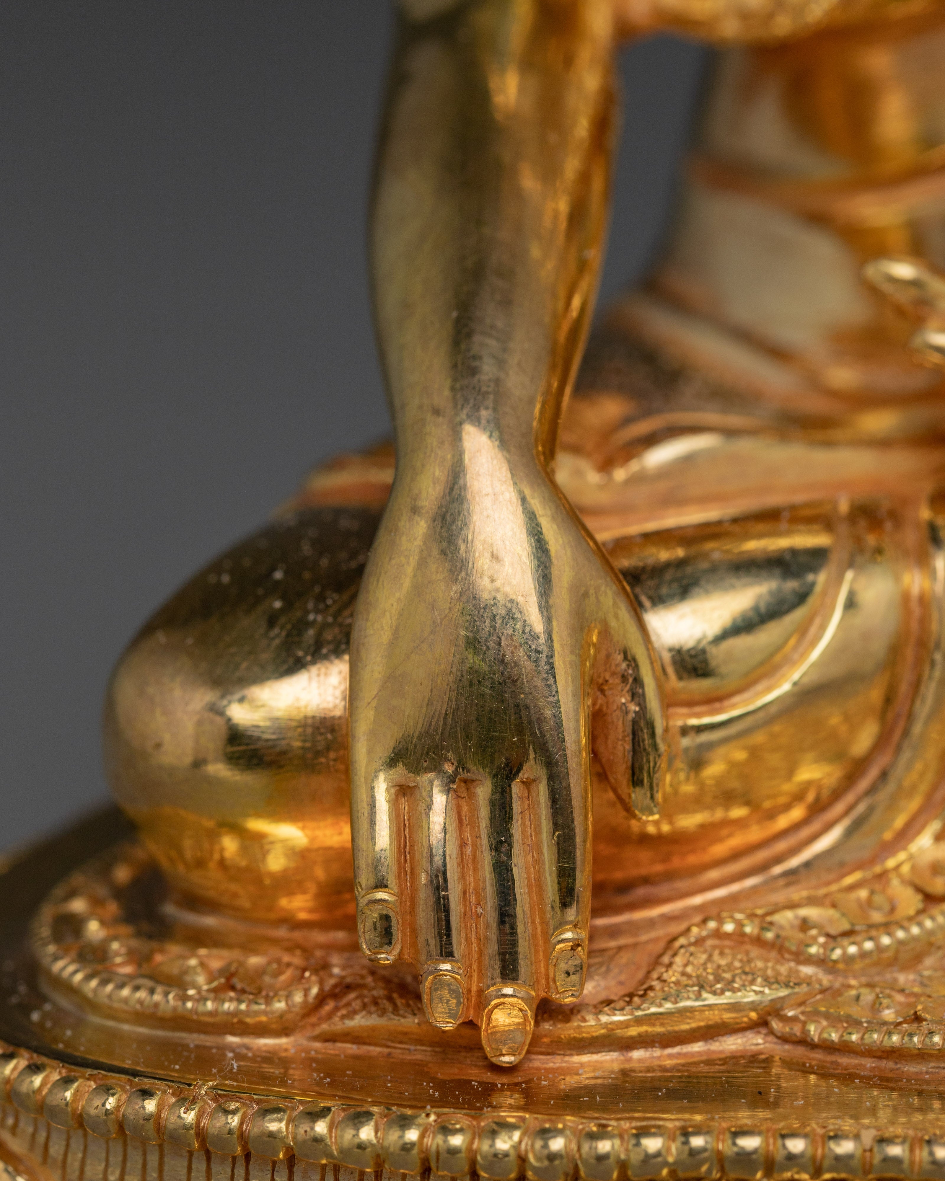 Himalayan Peace Icon Shakyamuni Buddha | Lotus Seated Figure