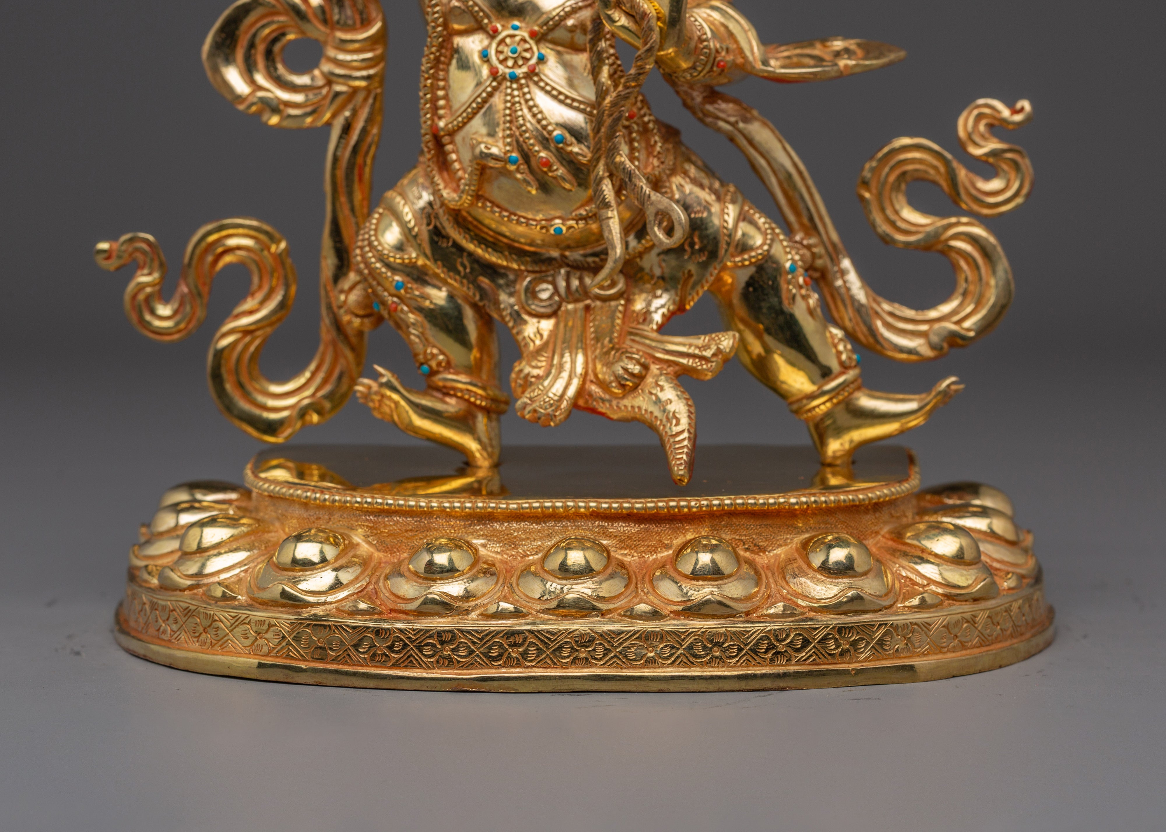 Wrathful Deity Vajrapani Statue | Vajrayana Protector