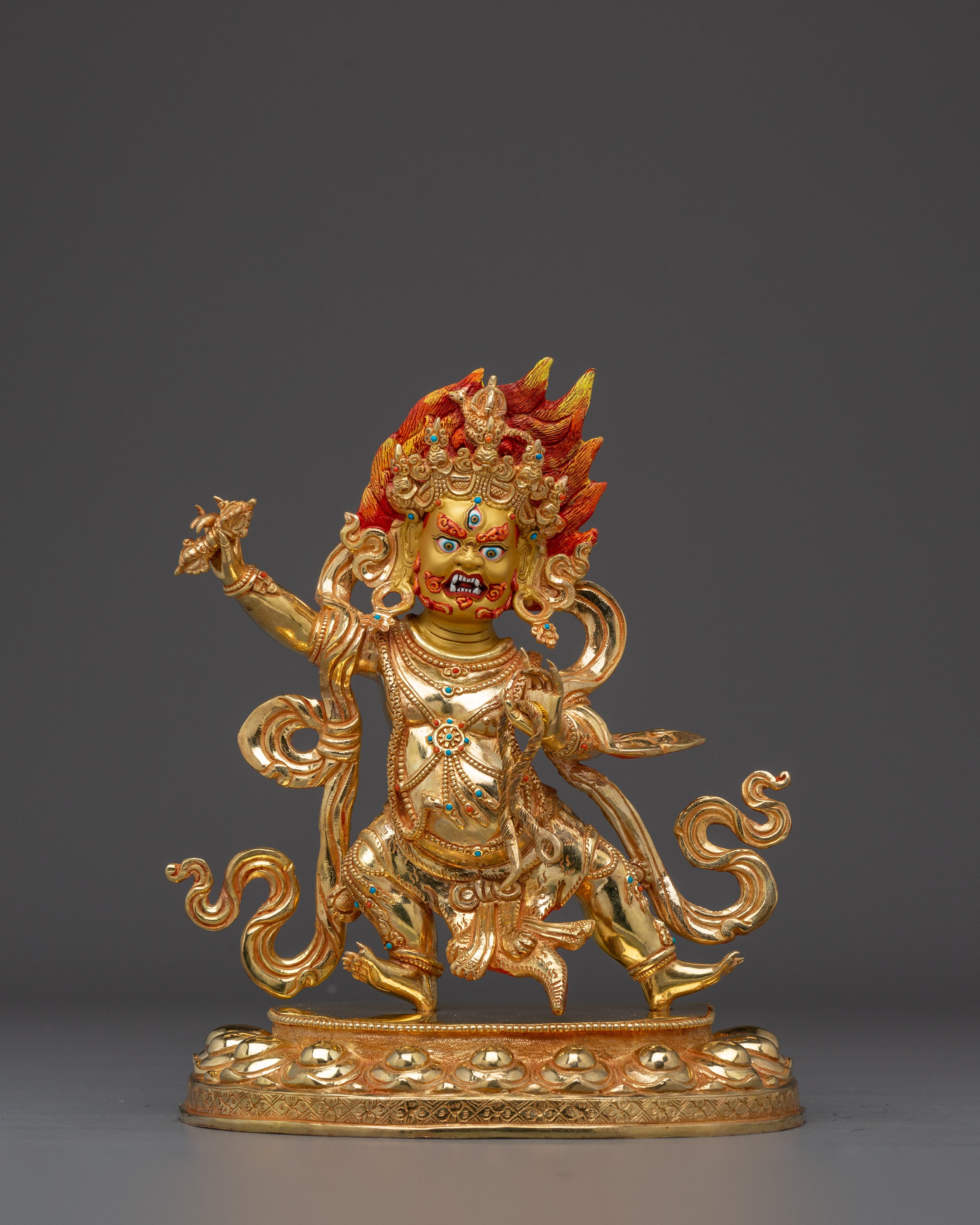 Wrathful Deity Vajrapani Statue | Vajrayana Protector