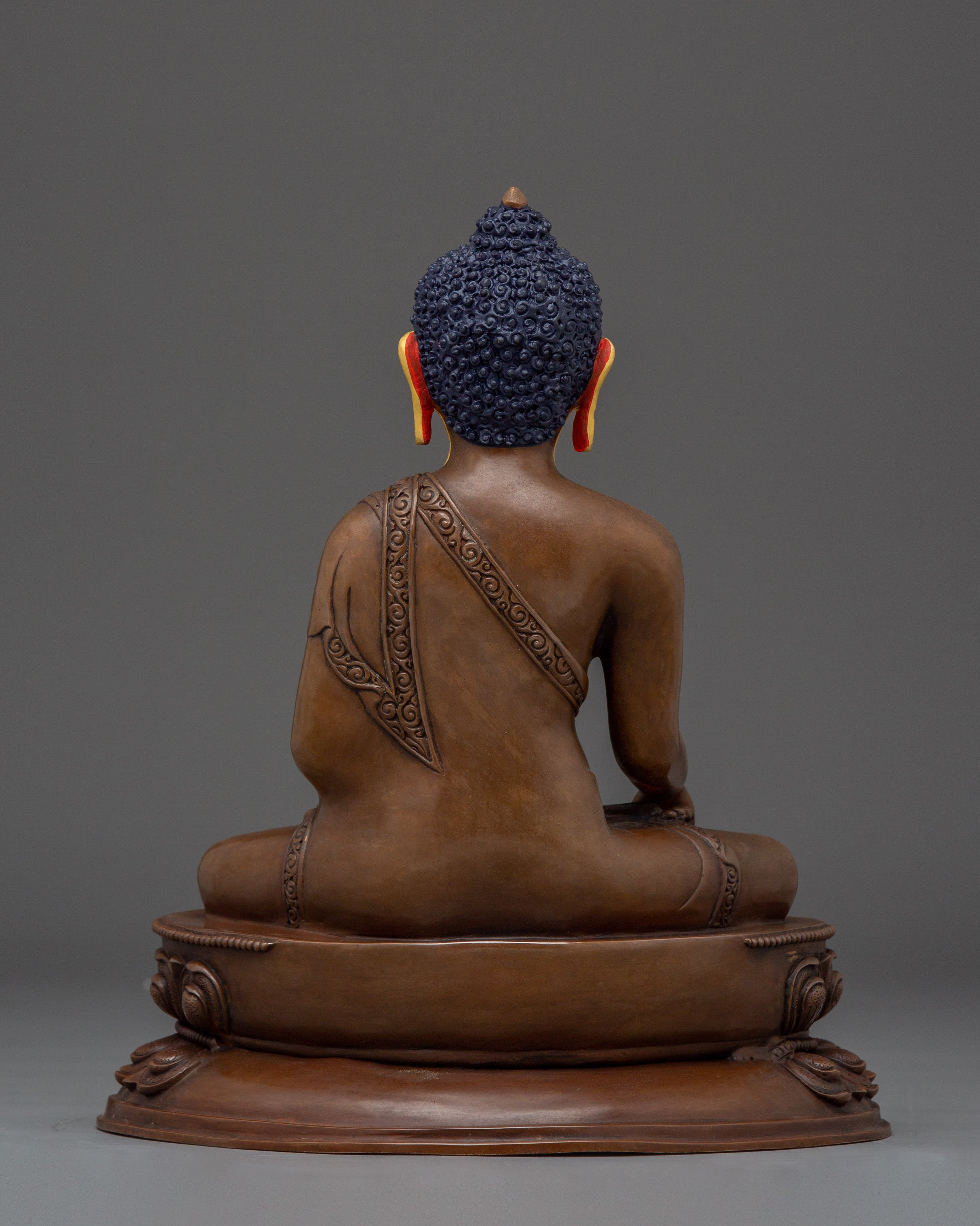 Shakyamuni Buddha Oxidized Copper Sculpture | Symbol of Enlightenment