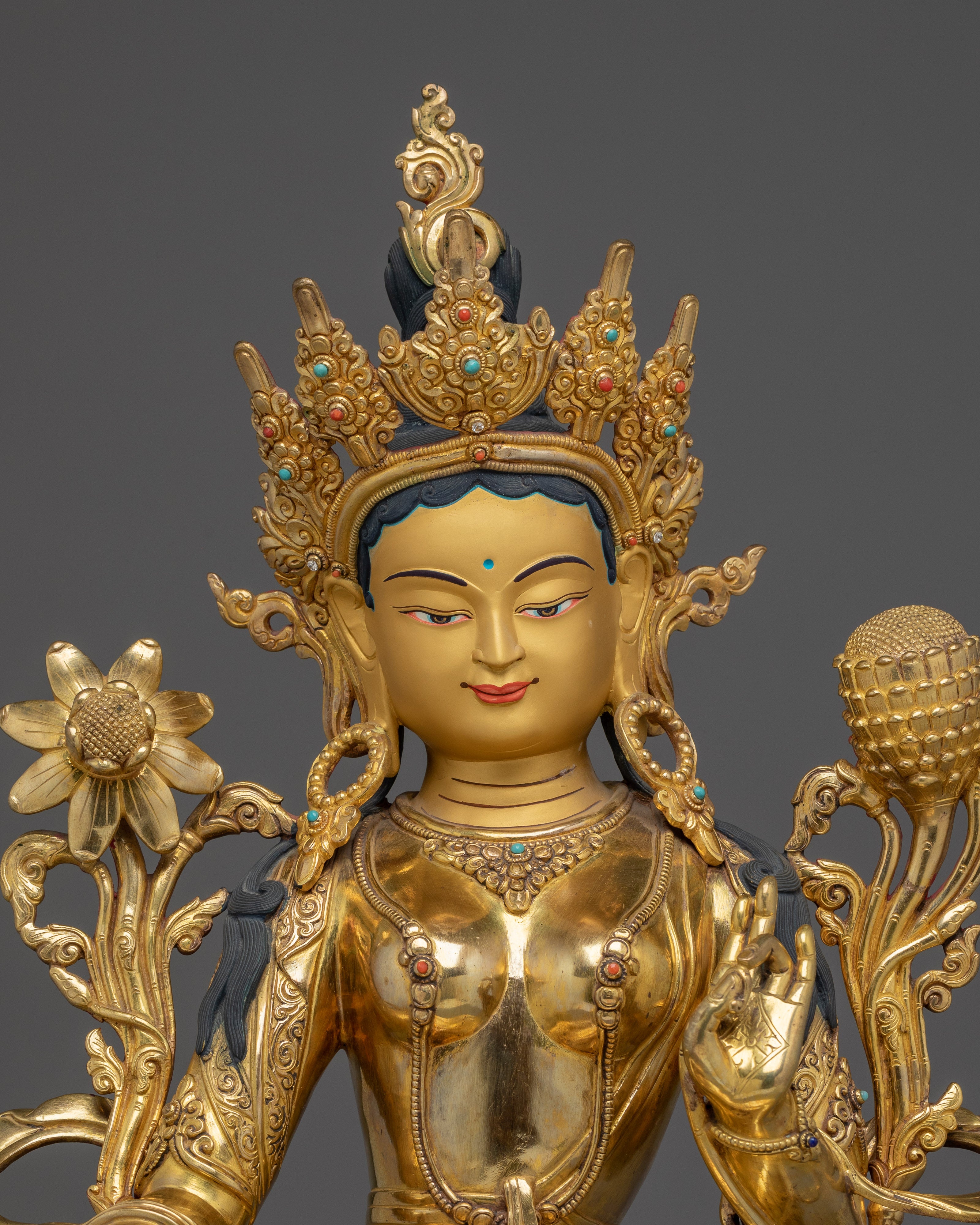 Healing Deity Green Tara | Nepalese Buddhist Art