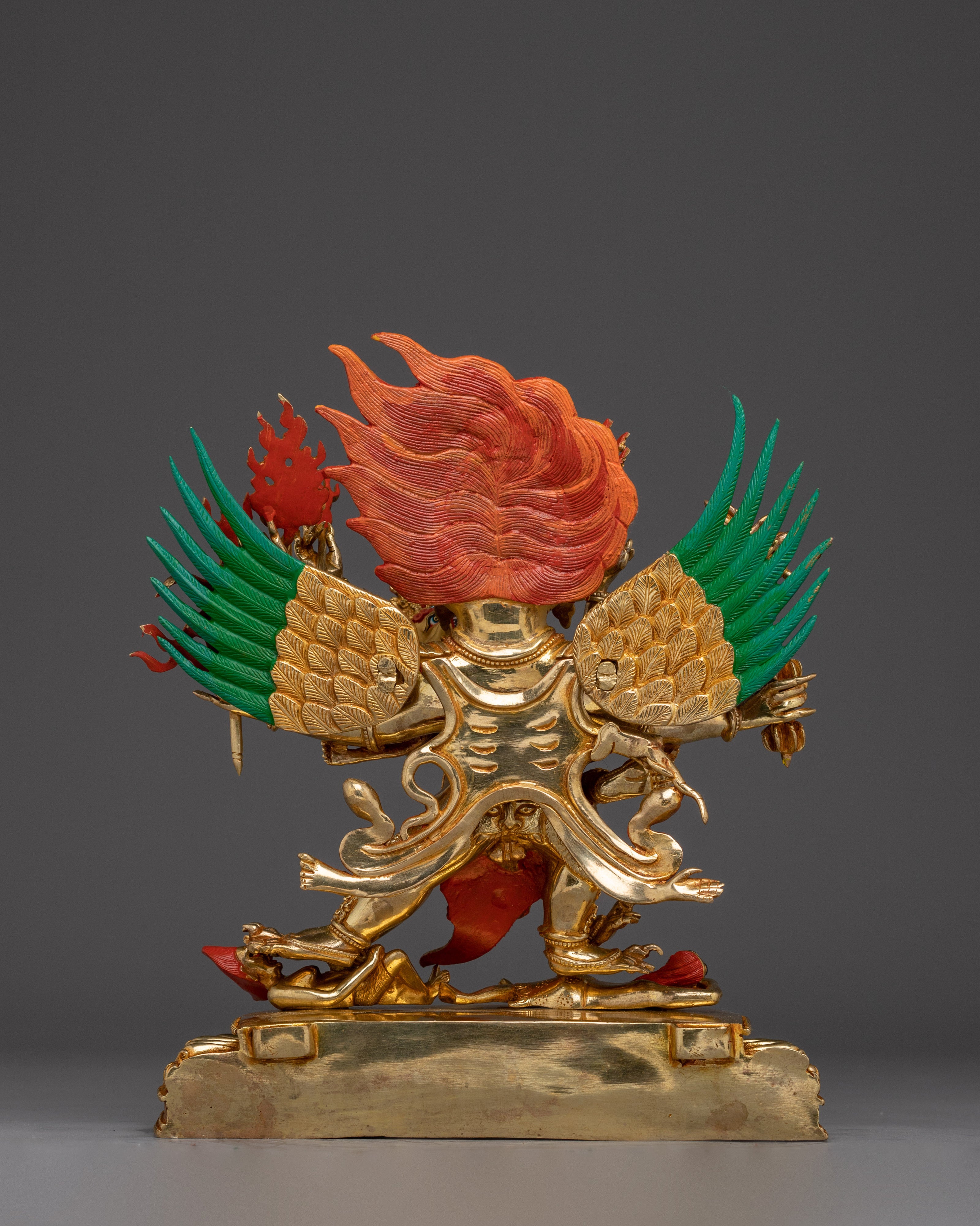 24K Gold Gilded Vajrakilaya Statue | Buddhist Deity for Removing Obstacles and Protection