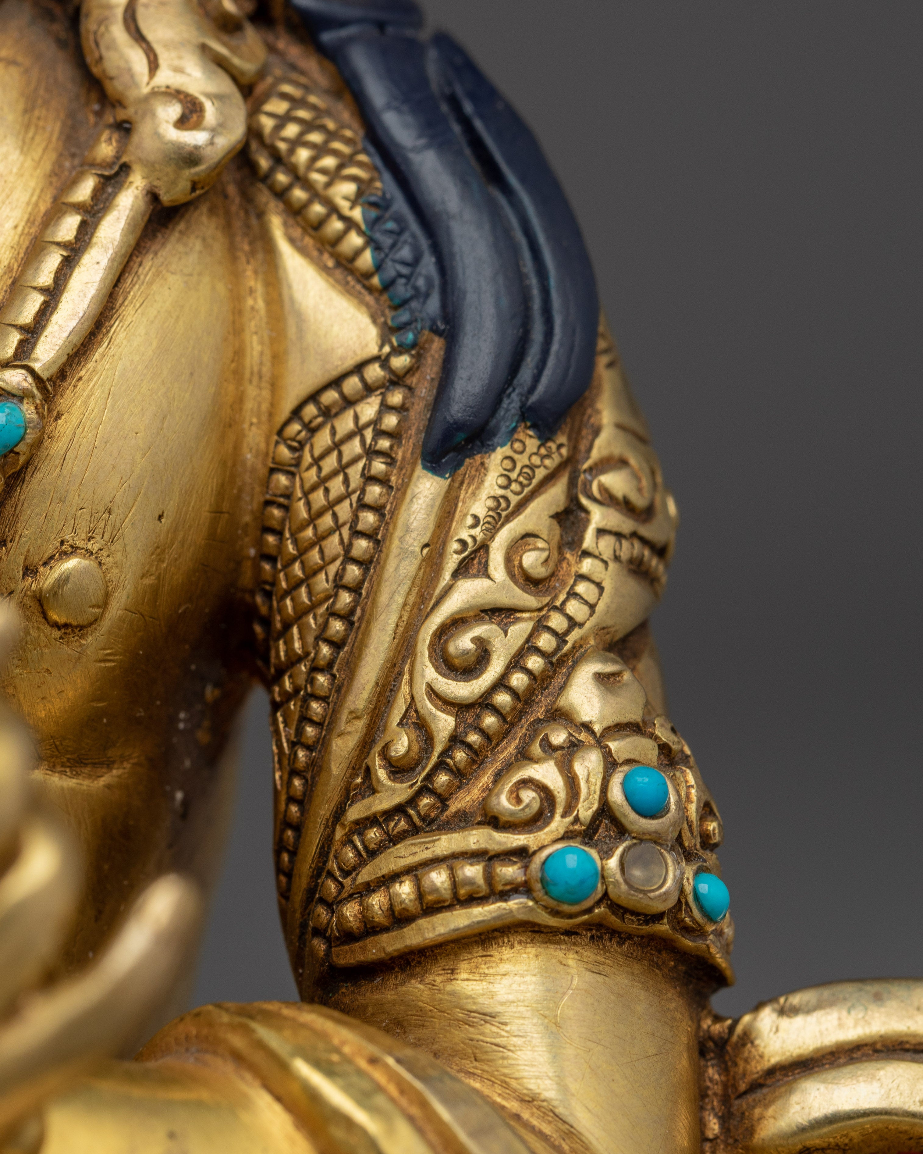 Vajradhara Copper Golden Statue | Buddhist Primodial Buddha